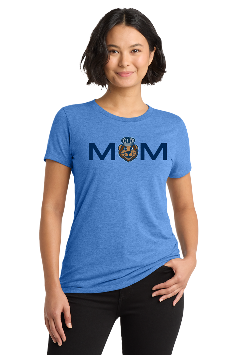Old Dominion University, ODU MOM, Bonus Mom, Women’s Tri-Blend T-Shirt - Carolina Blue