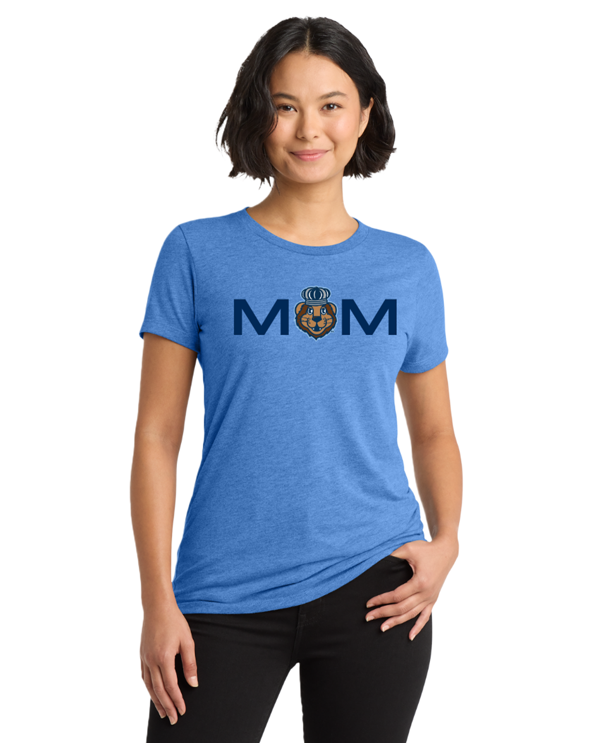 Old Dominion University, ODU MOM, Bonus Mom, Women’s Tri-Blend T-Shirt - Carolina Blue
