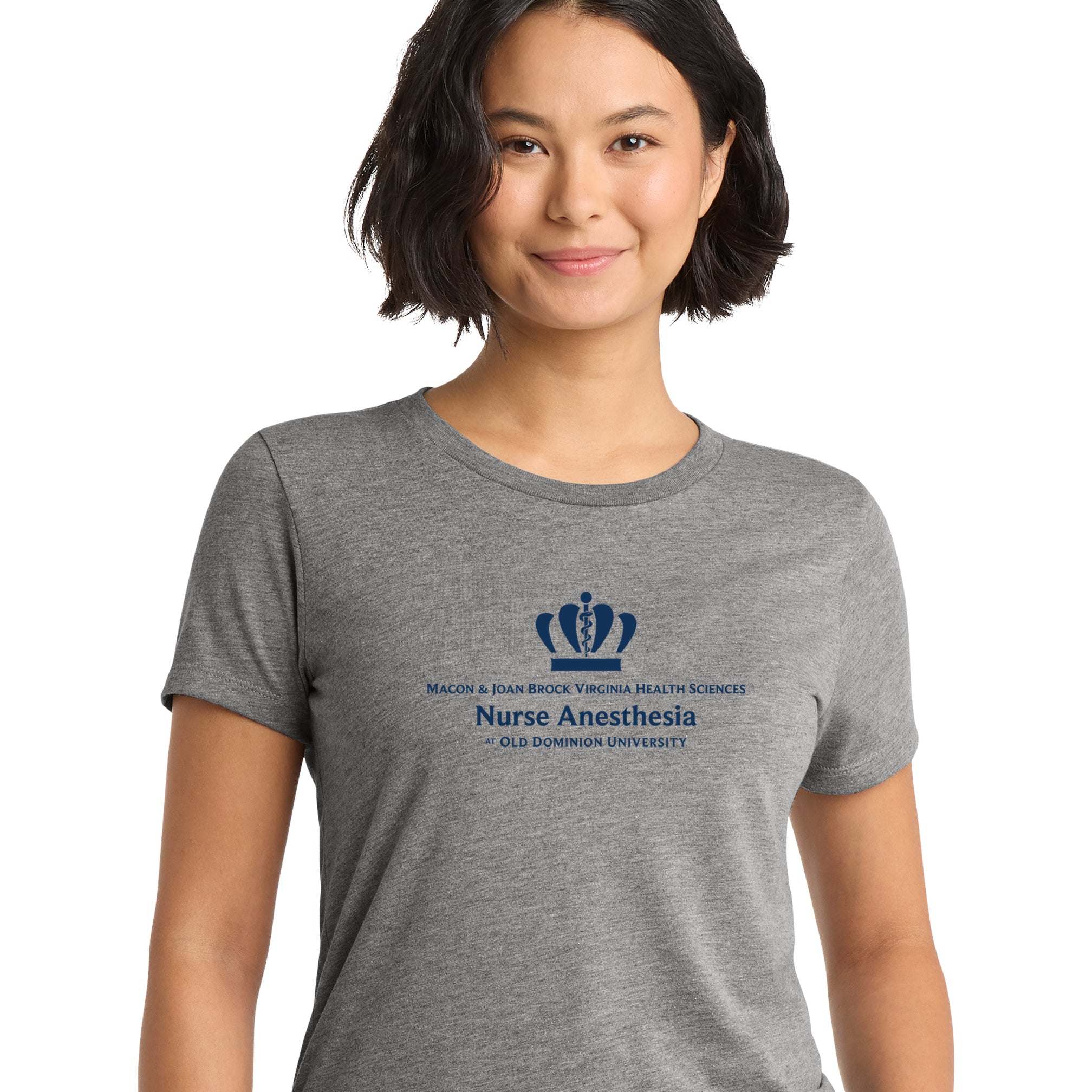 Old Dominion University, Nurse Anesthesia, Women’s Tri-Blend T - Shirt - Grey