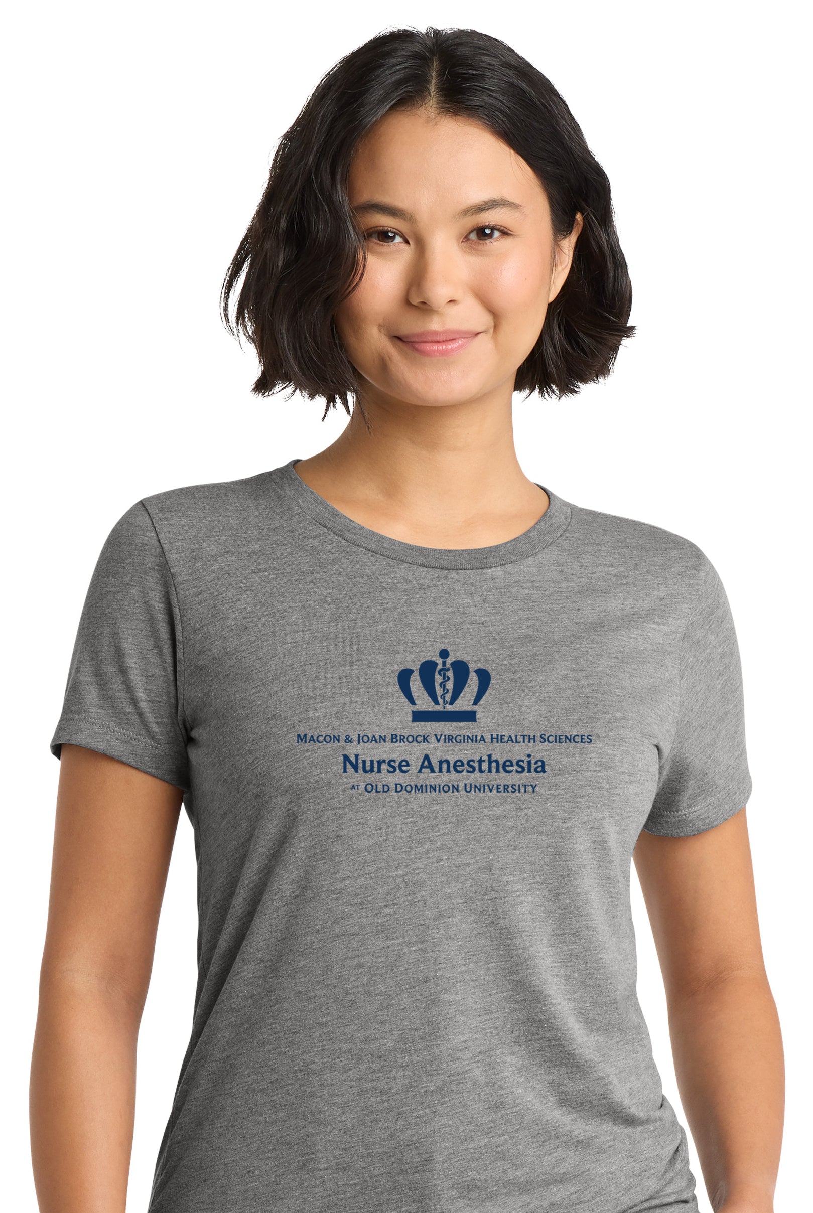 Old Dominion University, Nurse Anesthesia, Women’s Tri-Blend T - Shirt - Grey