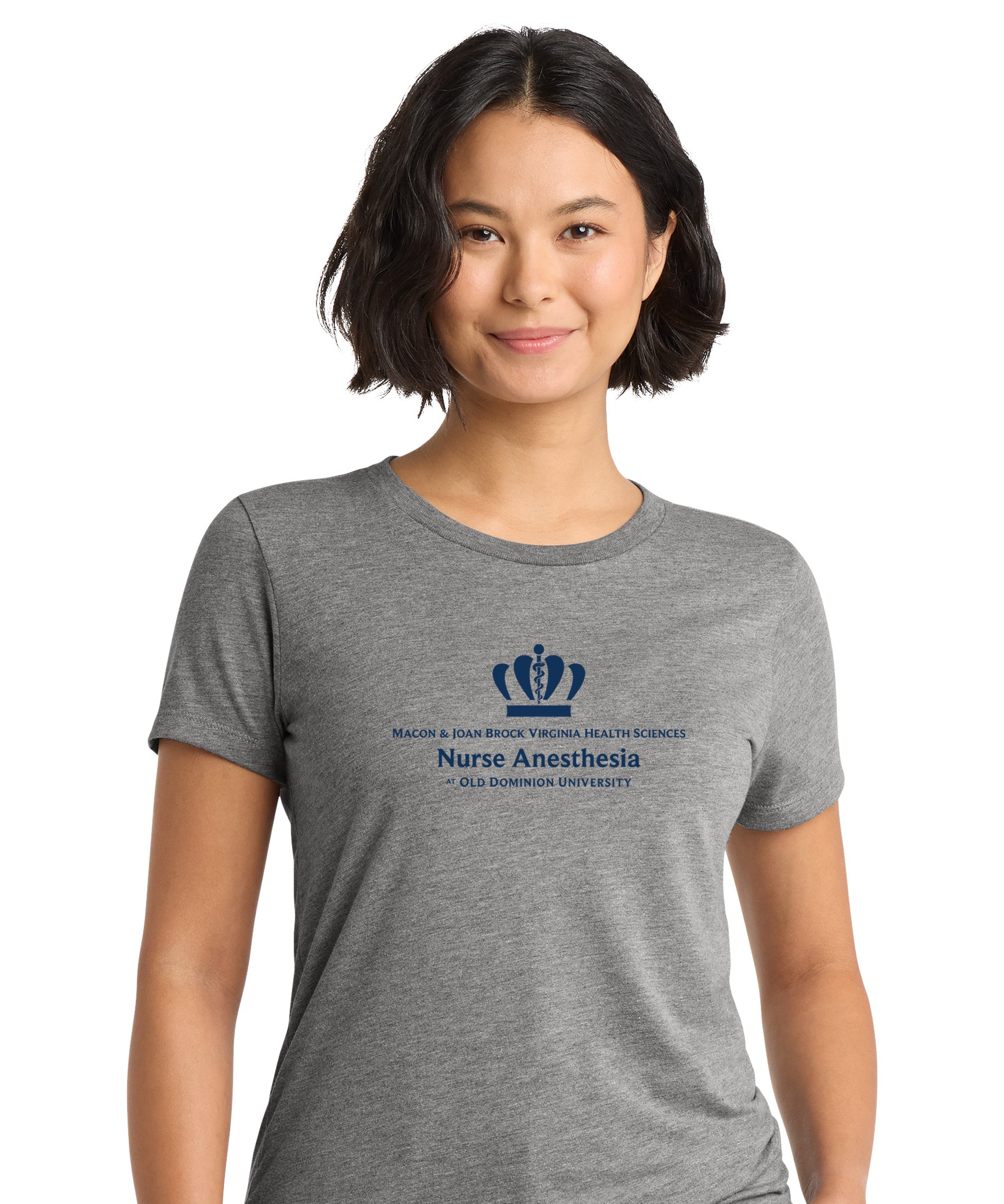 Old Dominion University, Nurse Anesthesia, Women’s Tri-Blend T - Shirt - Grey