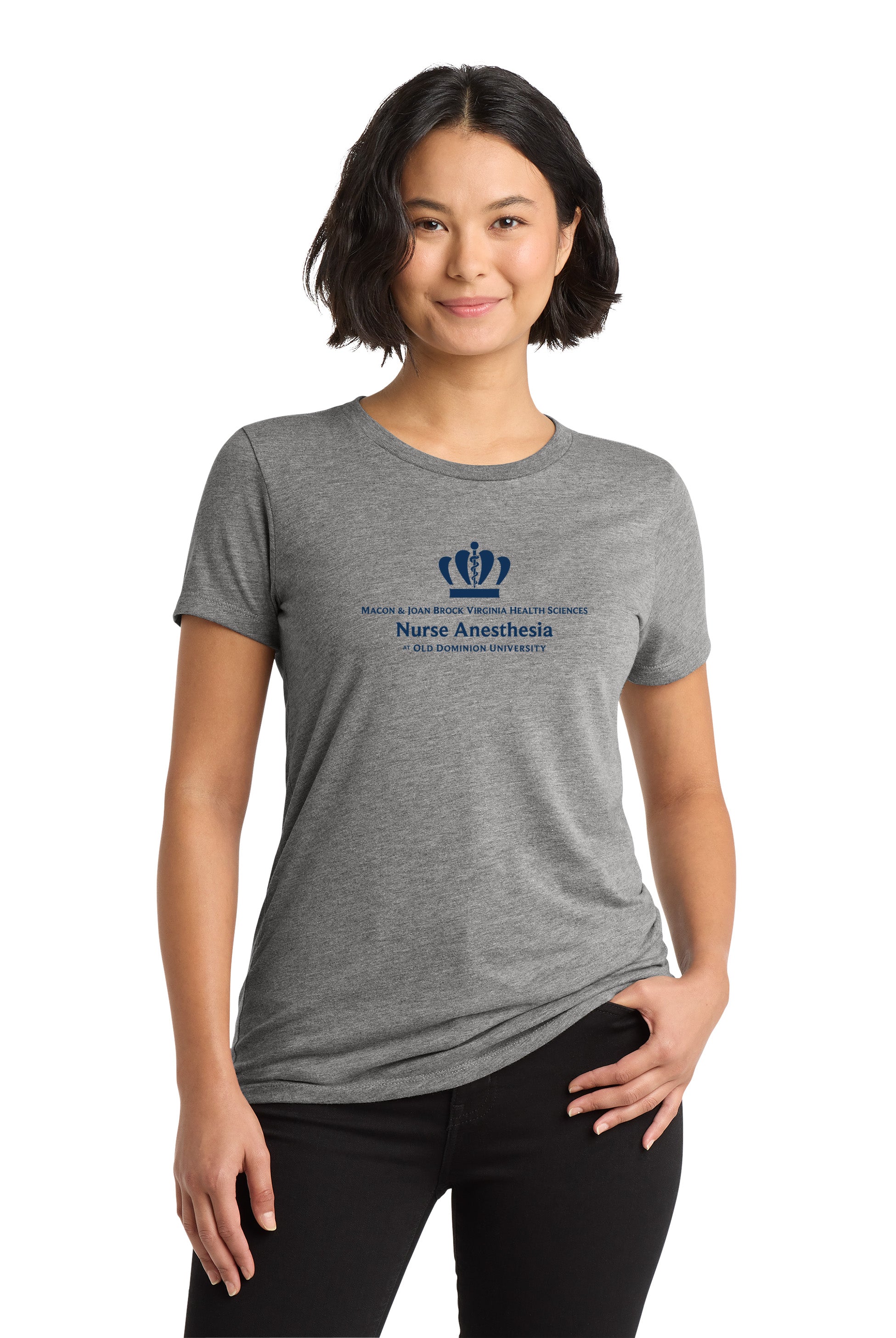 Old Dominion University, Nurse Anesthesia, Women’s Tri-Blend T - Shirt - Grey