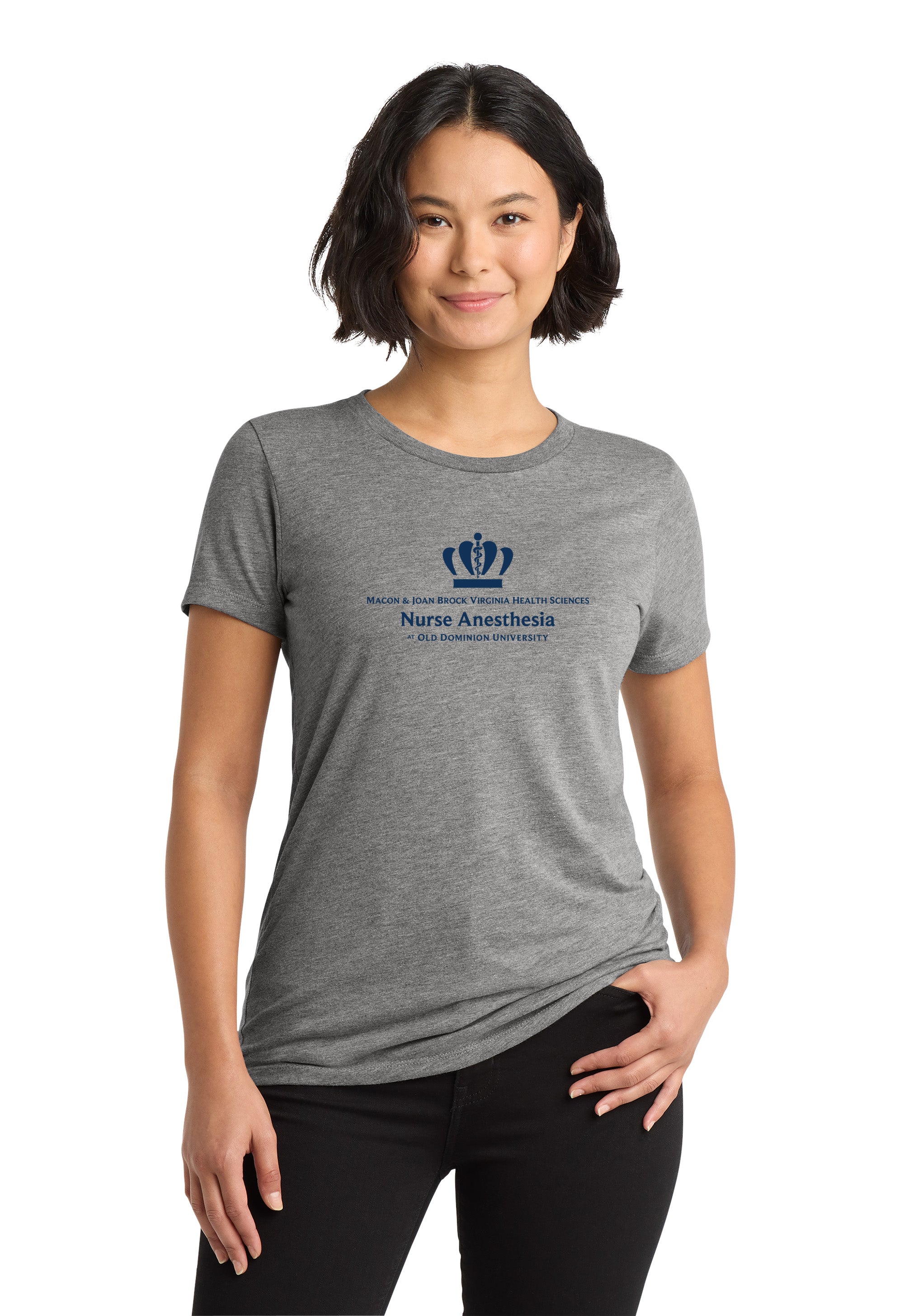 Old Dominion University, Nurse Anesthesia, Women’s Tri-Blend T - Shirt - Grey