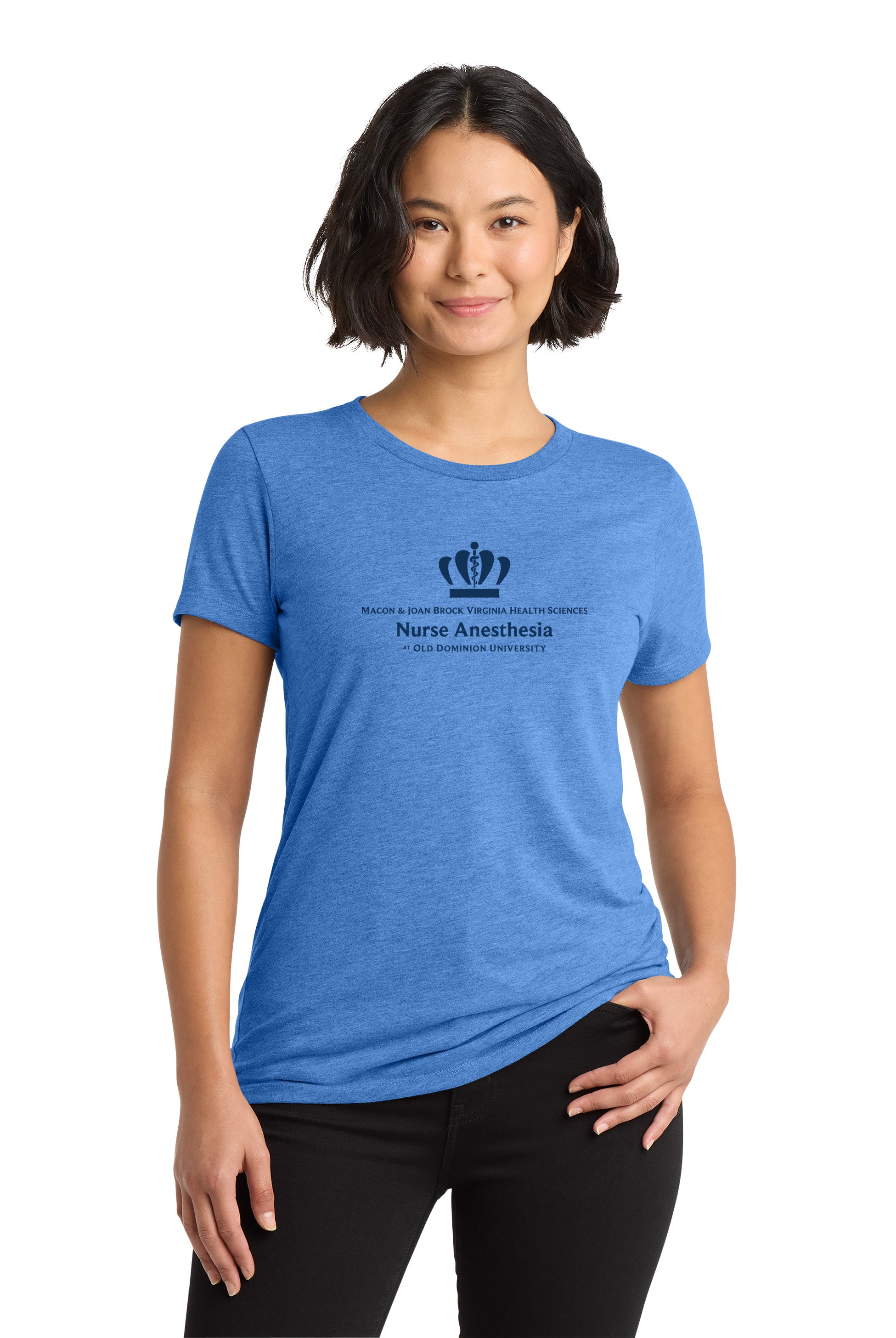 Old Dominion University, Nurse Anesthesia, Women’s Tri-Blend T - Shirt - Carolina Blue