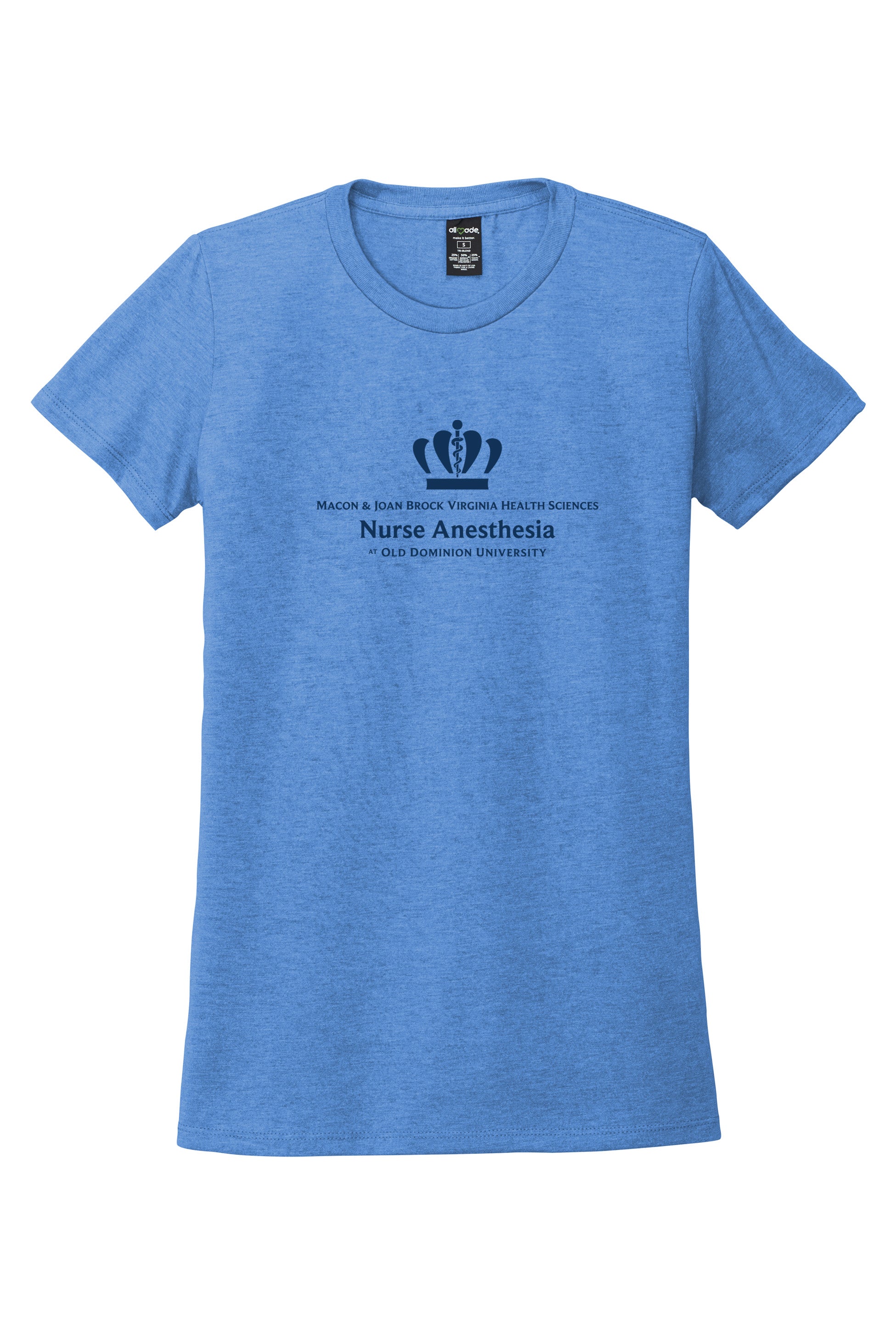 Old Dominion University, Nurse Anesthesia, Women’s Tri-Blend T - Shirt - Carolina Blue