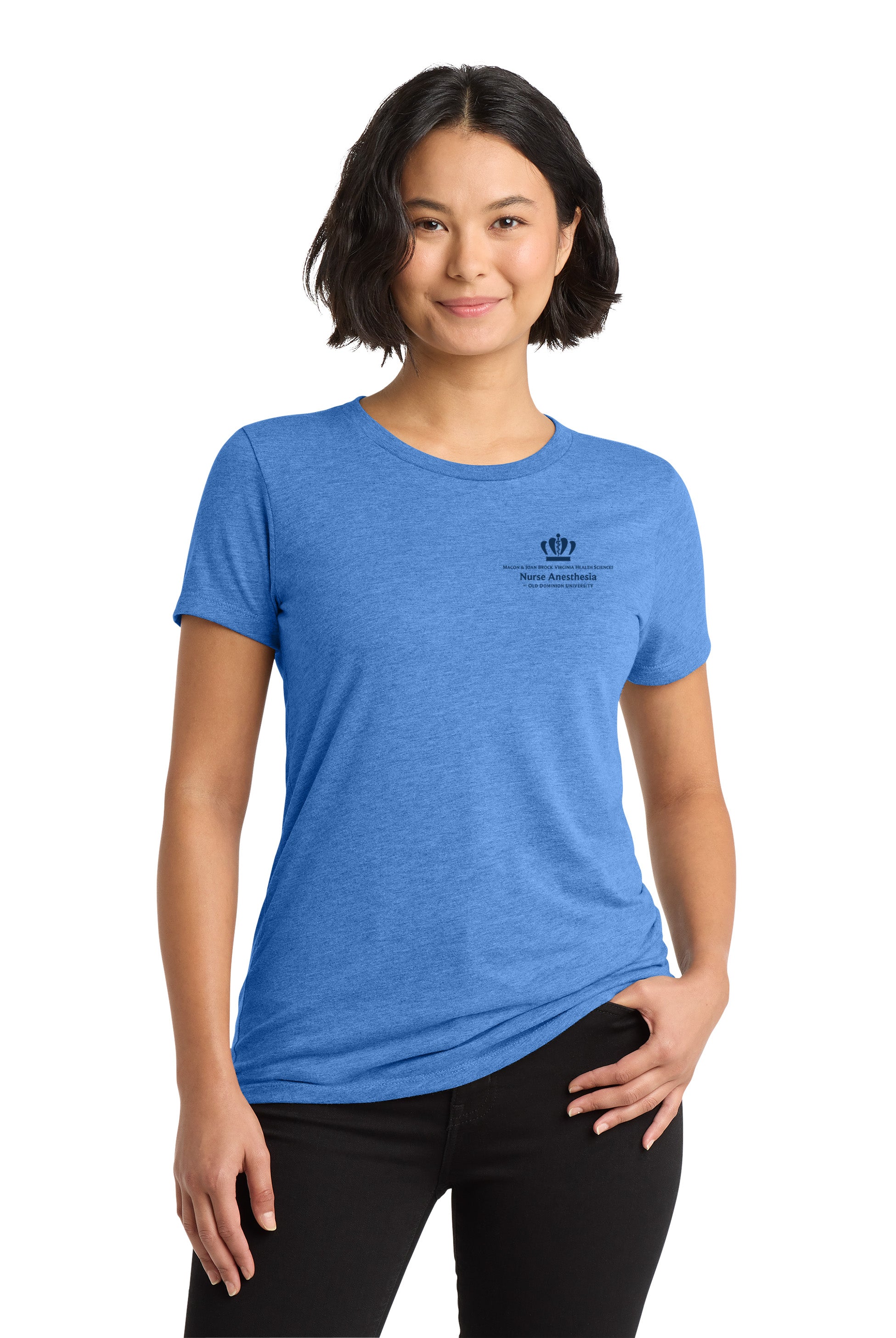 Old Dominion University, Nurse Anesthesia, Women’s Tri-Blend T - Shirt - Carolina Blue