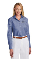 Old Dominion University, Brooks Brothers® Women’s Wrinkle-Free Stretch Pinpoint Shirt- Cobalt Blue