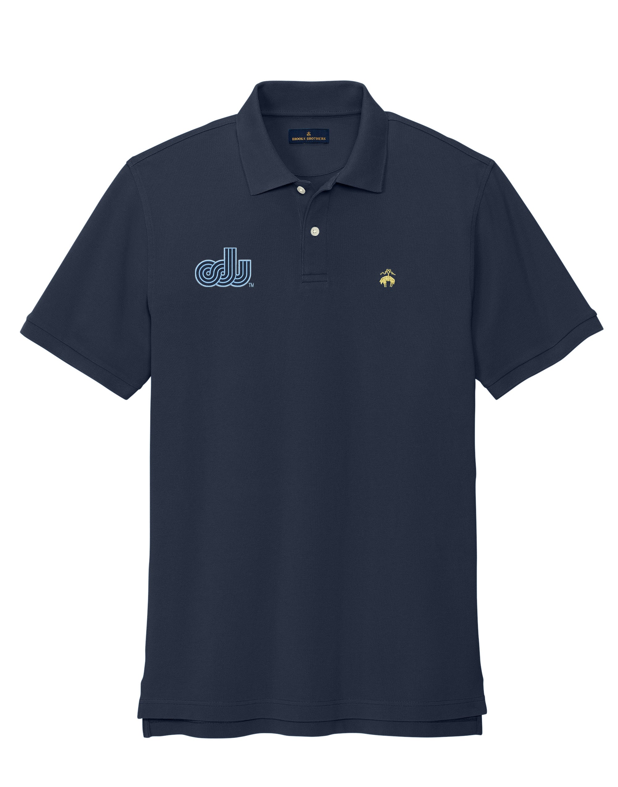 Old Dominion University, ODU Vintage Logo10, Brooks Brothers® Pima Cotton Pique Polo - Navy