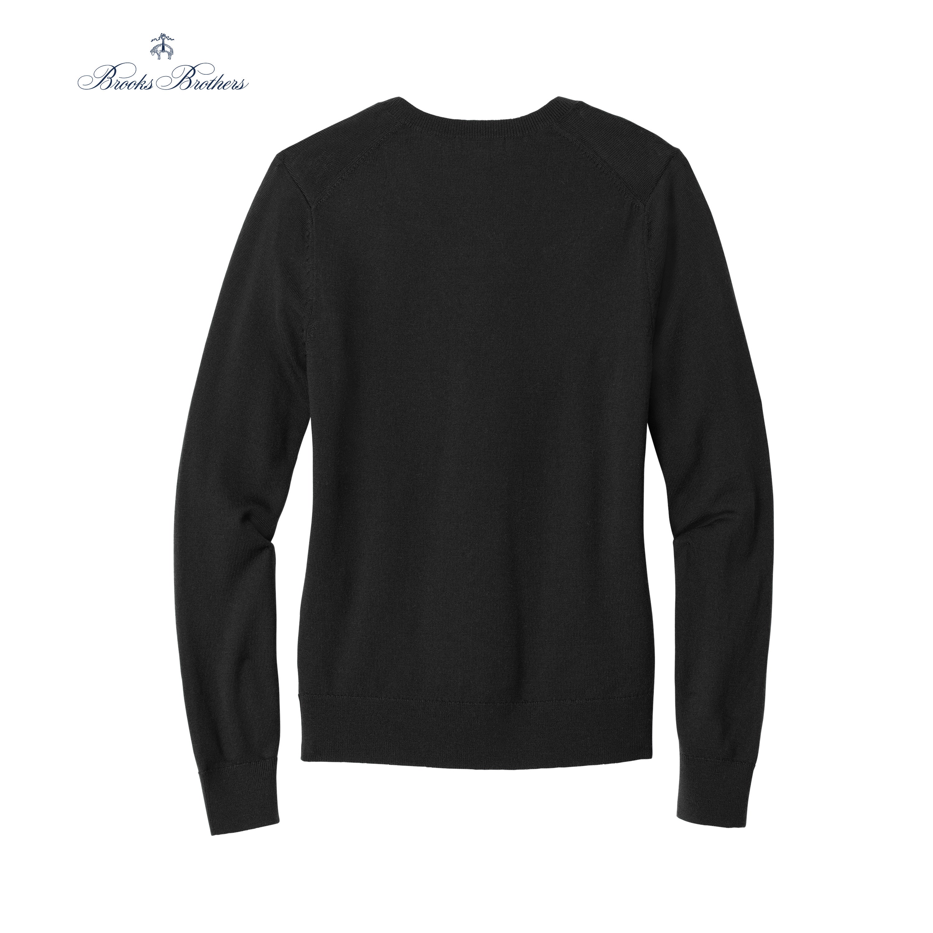 Old Dominion University, ODU Military - Military Logo, Women’s Washable Merino V-Neck Sweater - Black