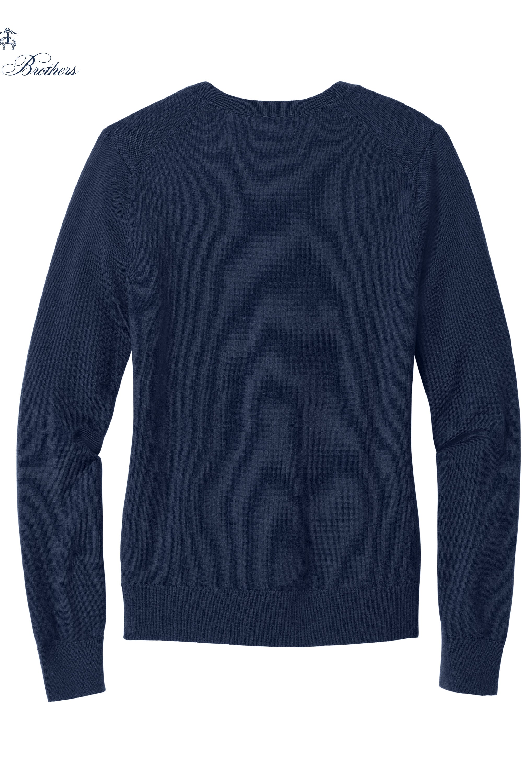 Old Dominion University, ODU Military - Military Logo, Women’s Washable Merino V-Neck Sweater - Navy