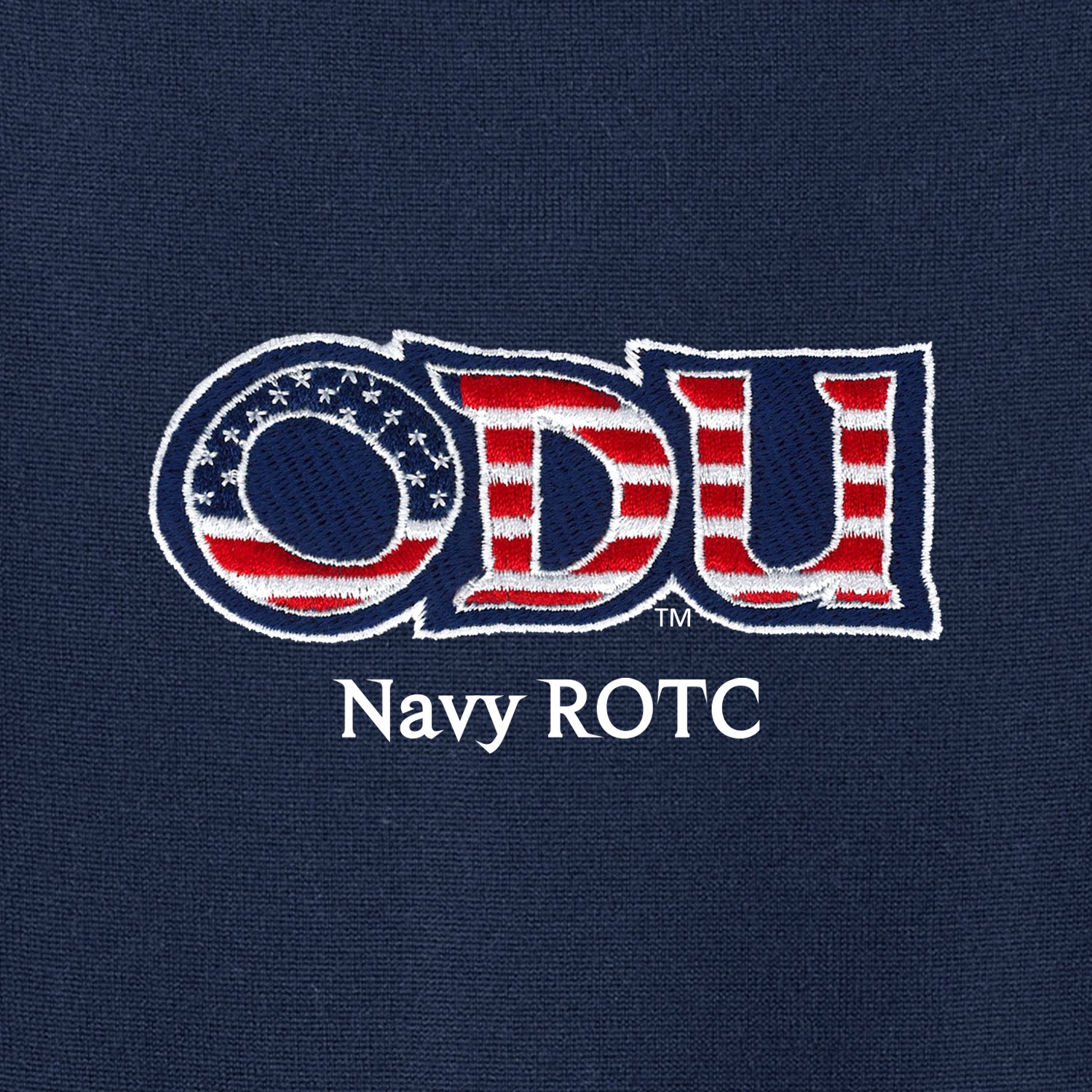 Old Dominion University, ODU Military - Navy ROTC, Women’s Washable Merino V-Neck Sweater - Navy