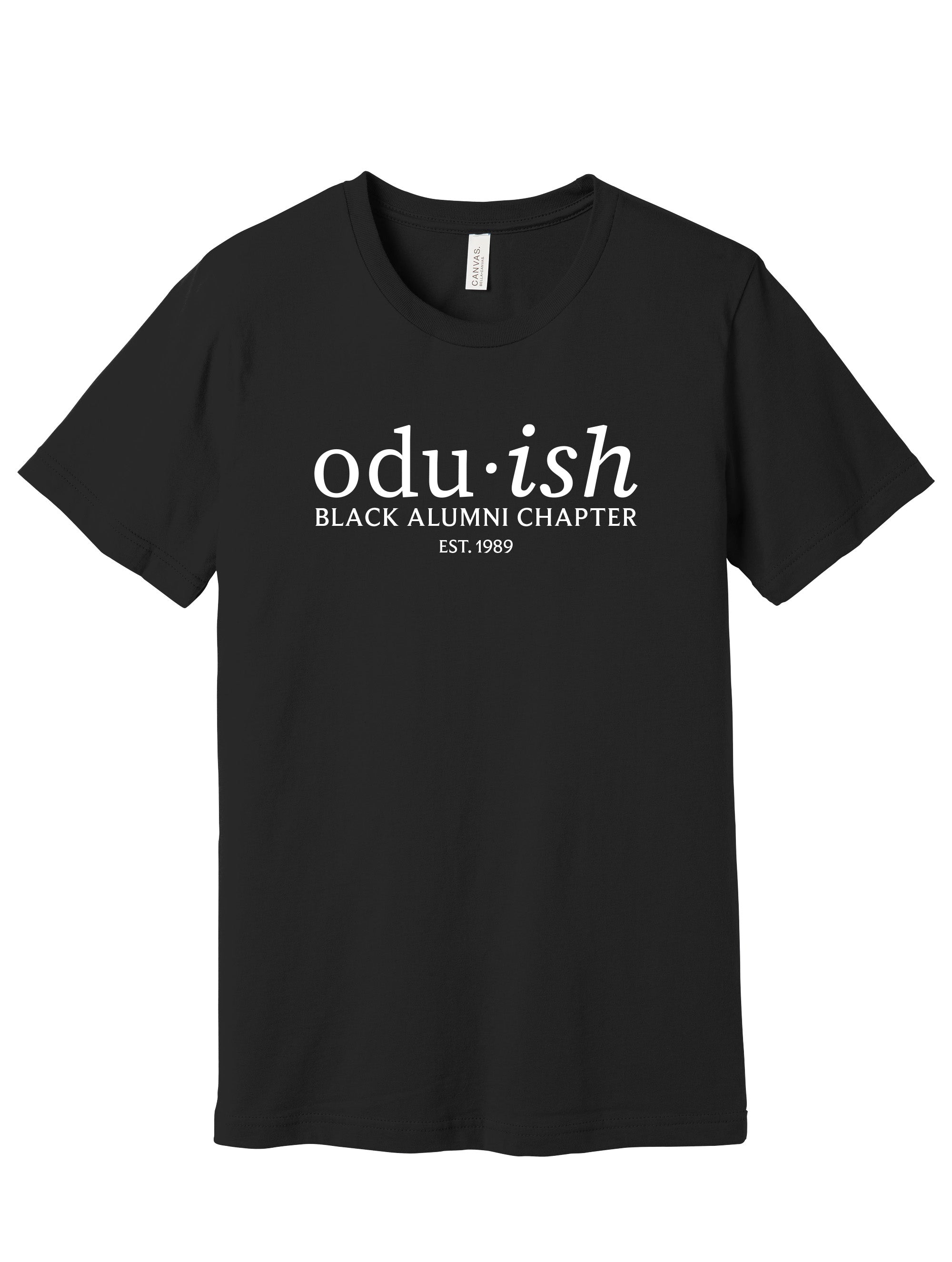 Old Dominion University, Black Alumni Chapter, odu-ish, BELLA+CANVAS ® Unisex Jersey Short Sleeve Tee- Black