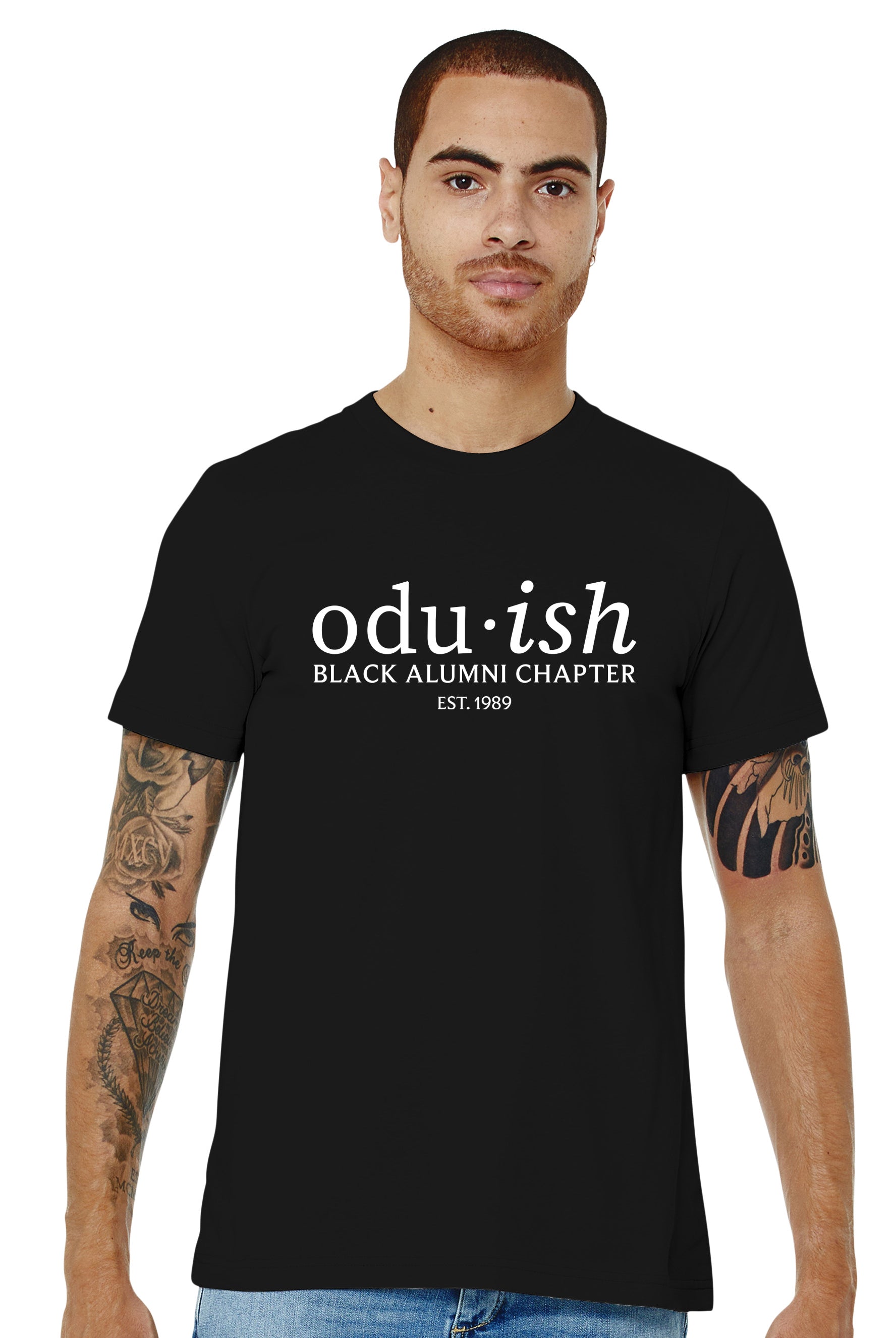 Old Dominion University, Black Alumni Chapter, odu-ish, BELLA+CANVAS ® Unisex Jersey Short Sleeve Tee- Black