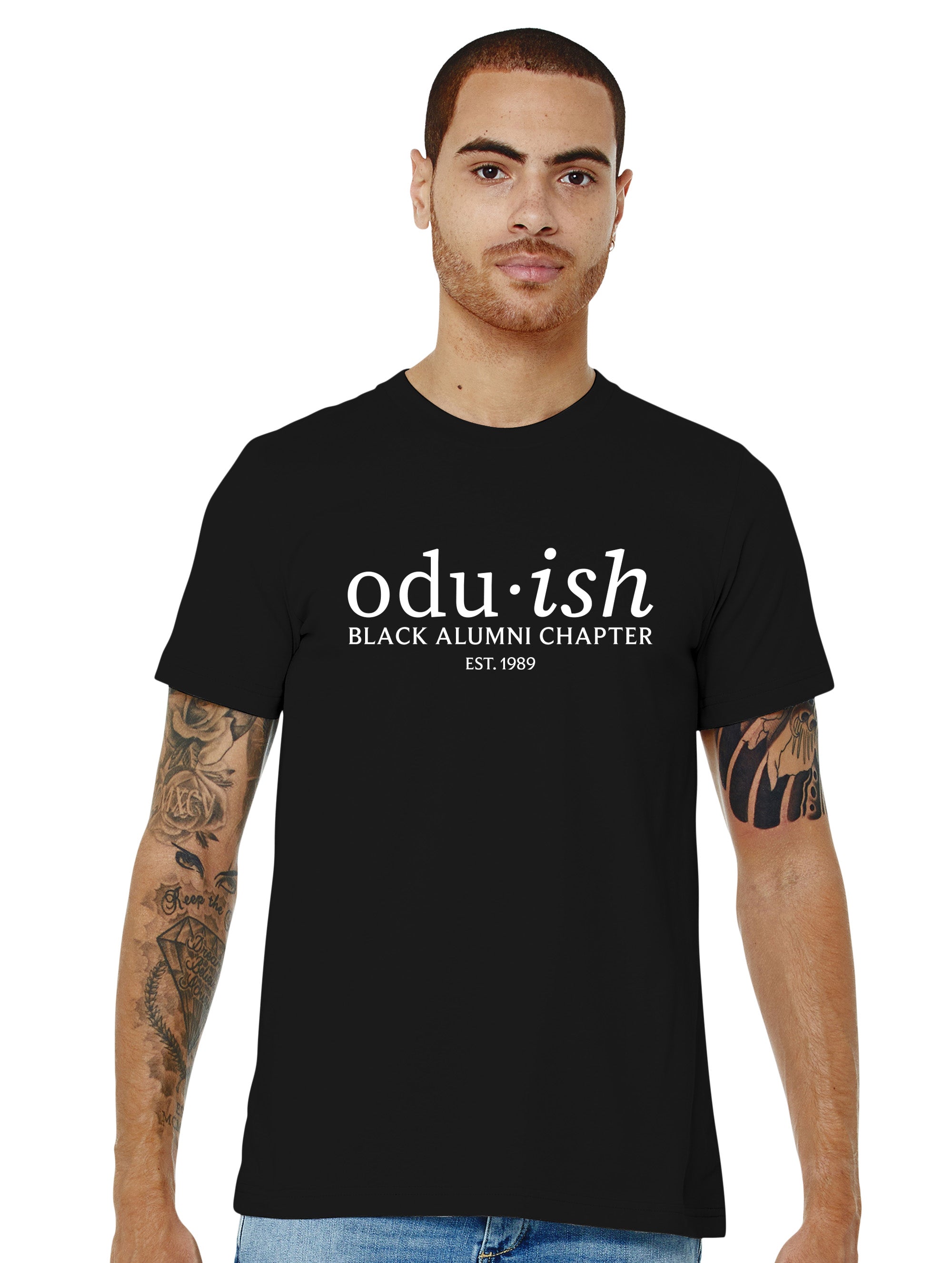 Old Dominion University, Black Alumni Chapter, odu-ish, BELLA+CANVAS ® Unisex Jersey Short Sleeve Tee- Black