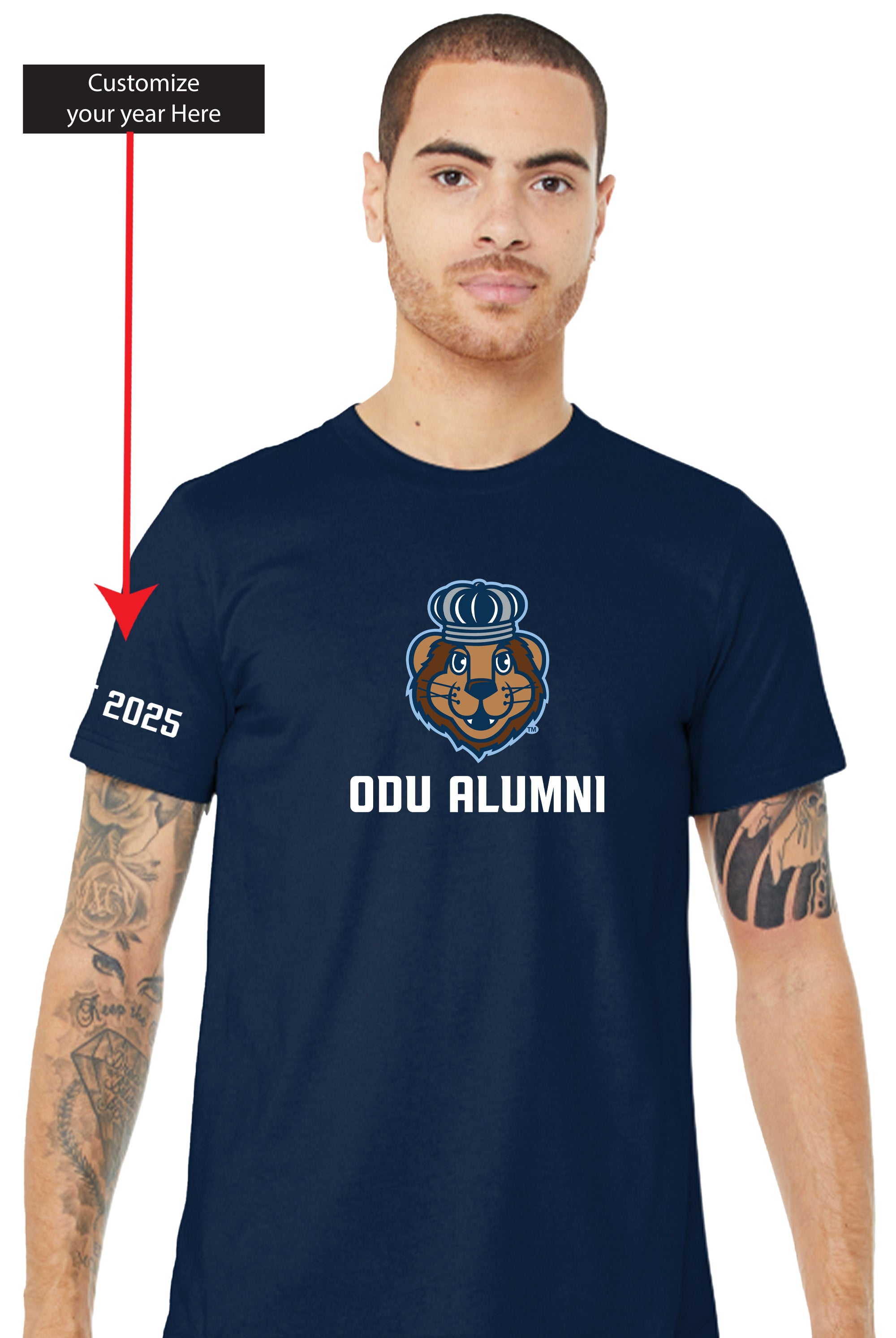 Official, Old Dominion University, Unisex Jersey Short Sleeve T-Shirt - Navy