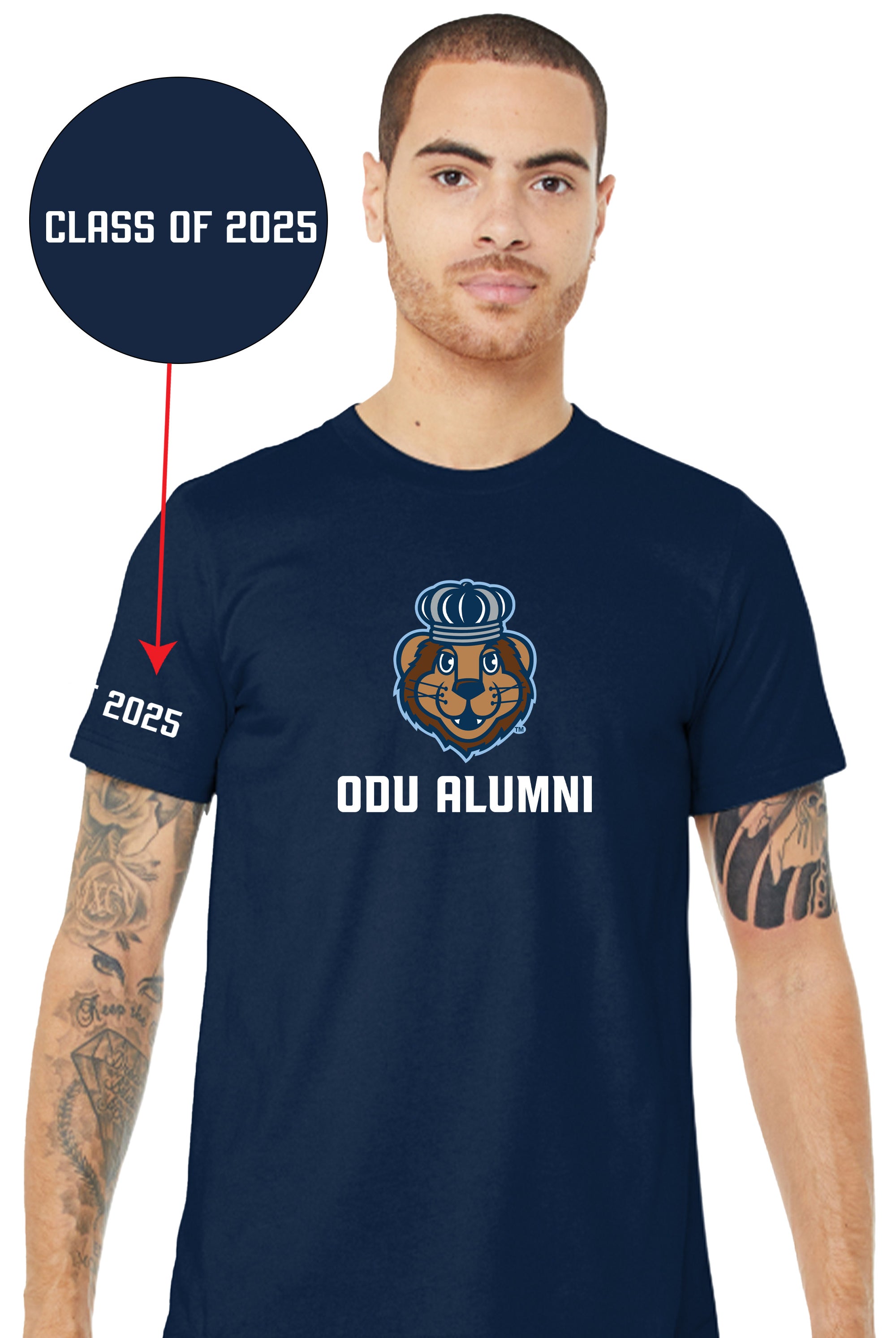 Official, Old Dominion University, Unisex Jersey Short Sleeve T-Shirt - Navy