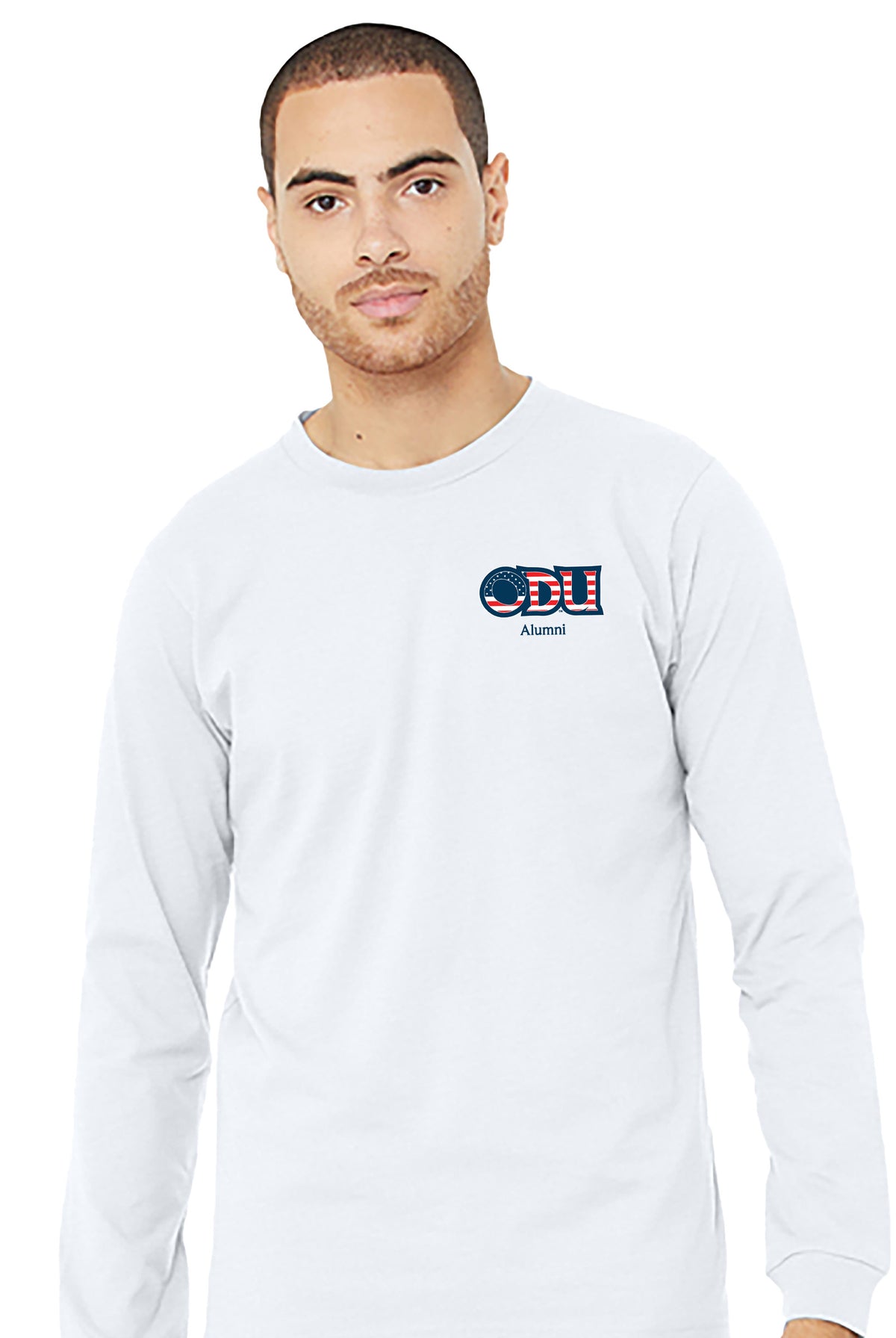 Old Dominion University, ODU Military - Alumni, Unisex Jersey Long Sleeve T-Shit - White