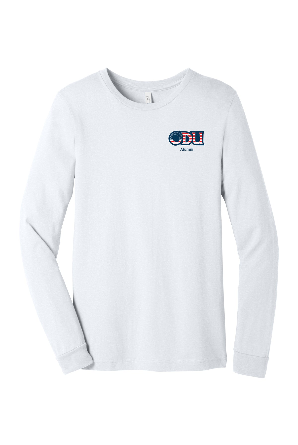 Old Dominion University, ODU Military - Alumni, Unisex Jersey Long Sleeve T-Shit - White