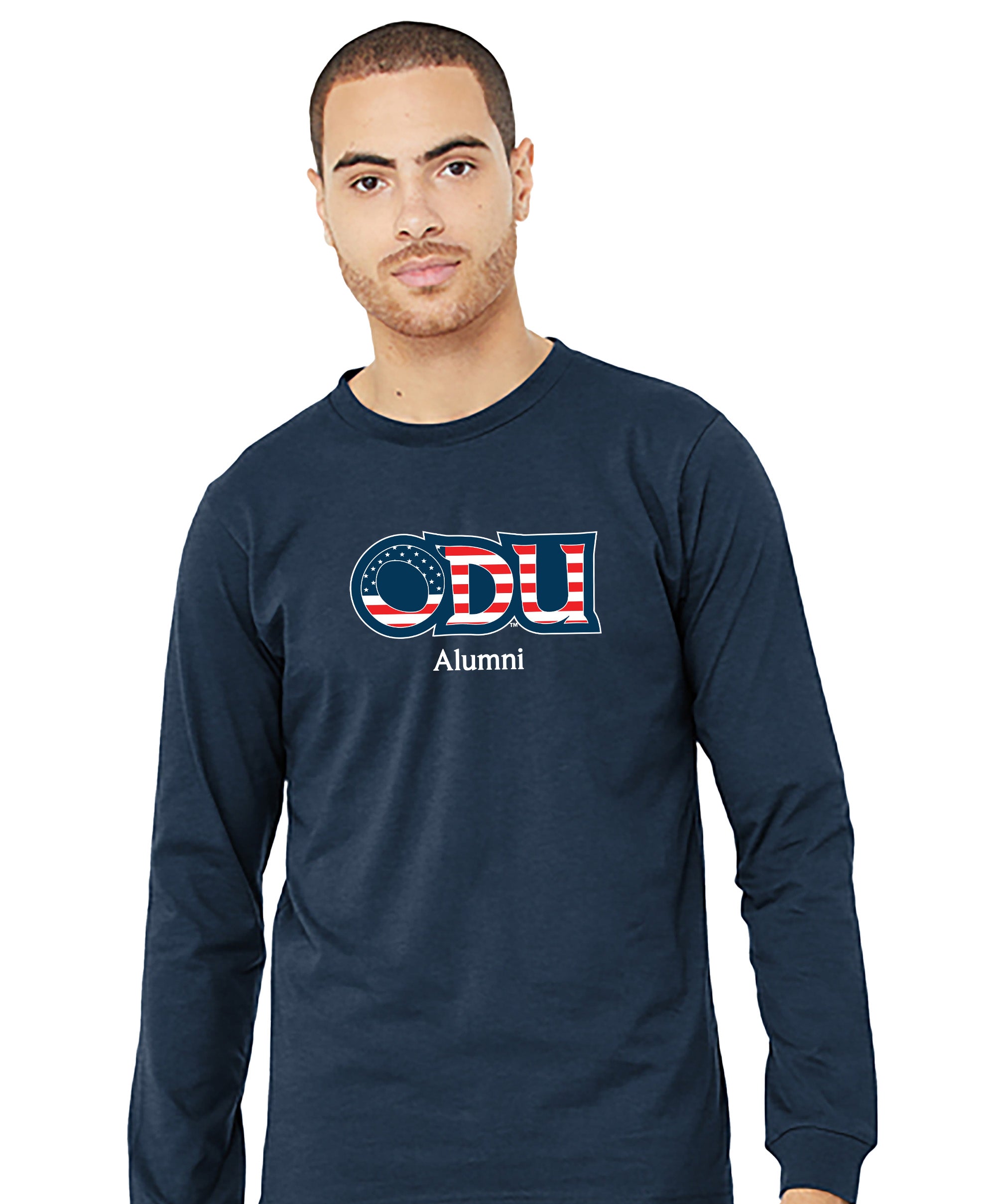 Old Dominion University, ODU Military - Alumni, Unisex Jersey Long Sleeve T-Shirt - Navy