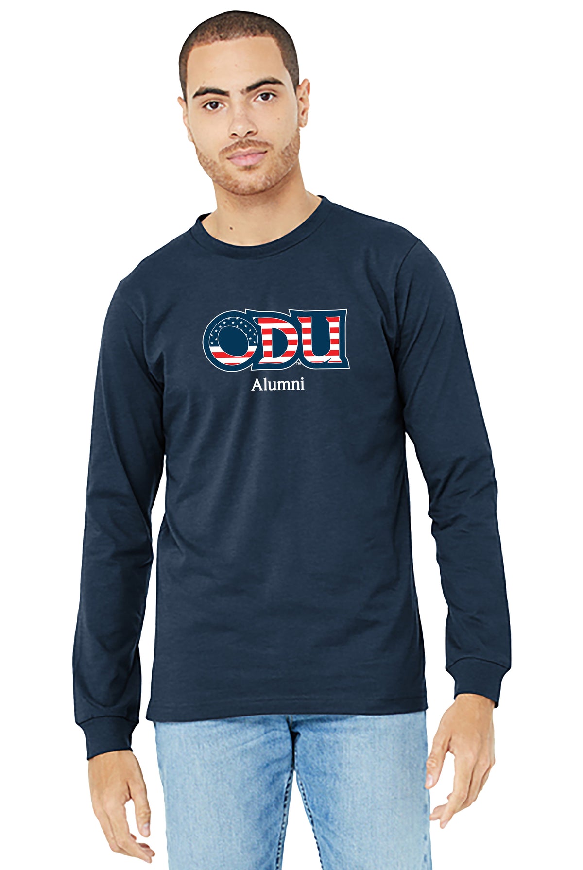 Old Dominion University, ODU Military - Alumni, Unisex Jersey Long Sleeve T-Shirt - Navy