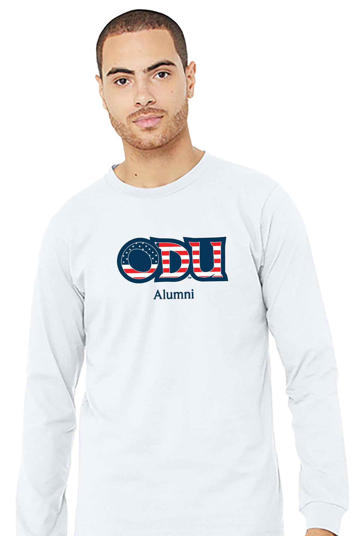 Old Dominion University, ODU Military - Alumni, Unisex Jersey Long Sleeve T-Shirt - White