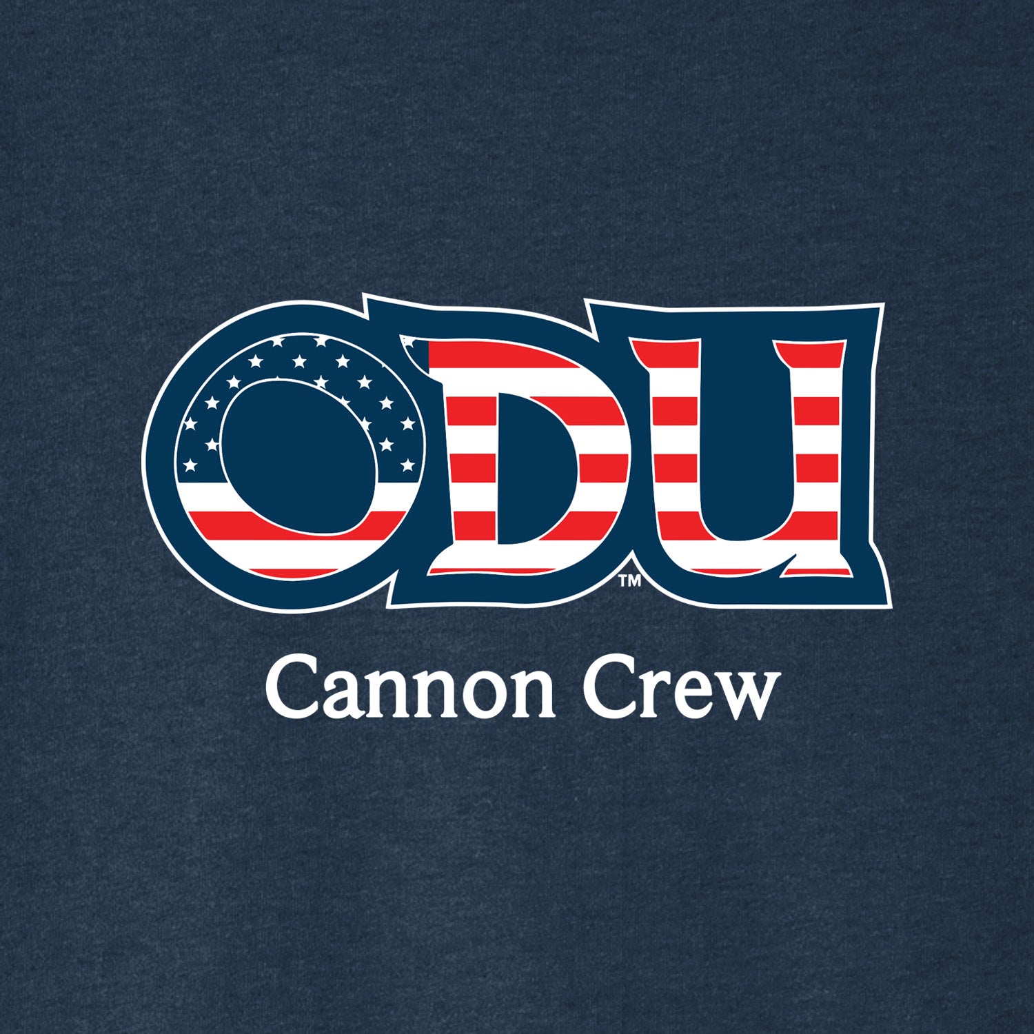 Old Dominion University, ODU Military - Cannon Crew, Unisex Jersey Long Sleeve T-Shirt - Navy