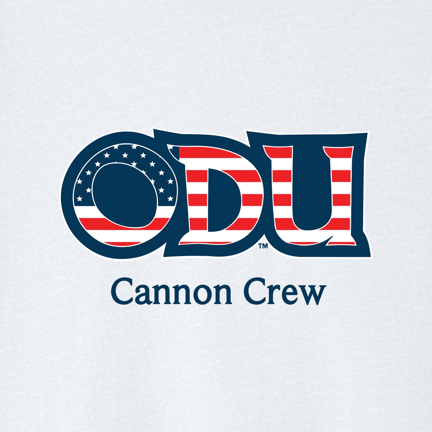 Old Dominion University, ODU Military - Cannon Crew, Unisex Jersey Long Sleeve T-Shirt - White