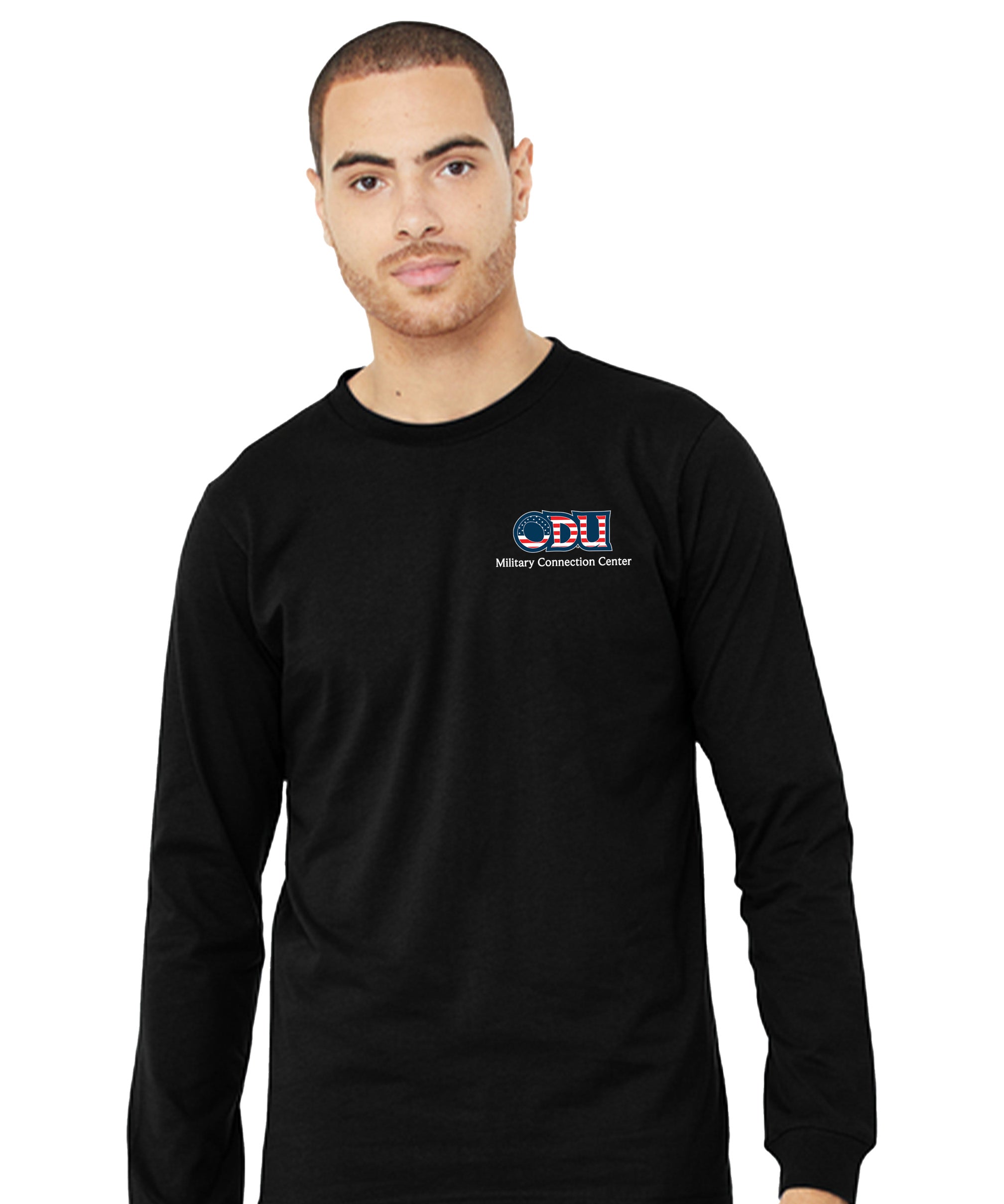Old Dominion University, ODU Military - Military Connection Center, Unisex Jersey Long Sleeve T-Shirt -Black