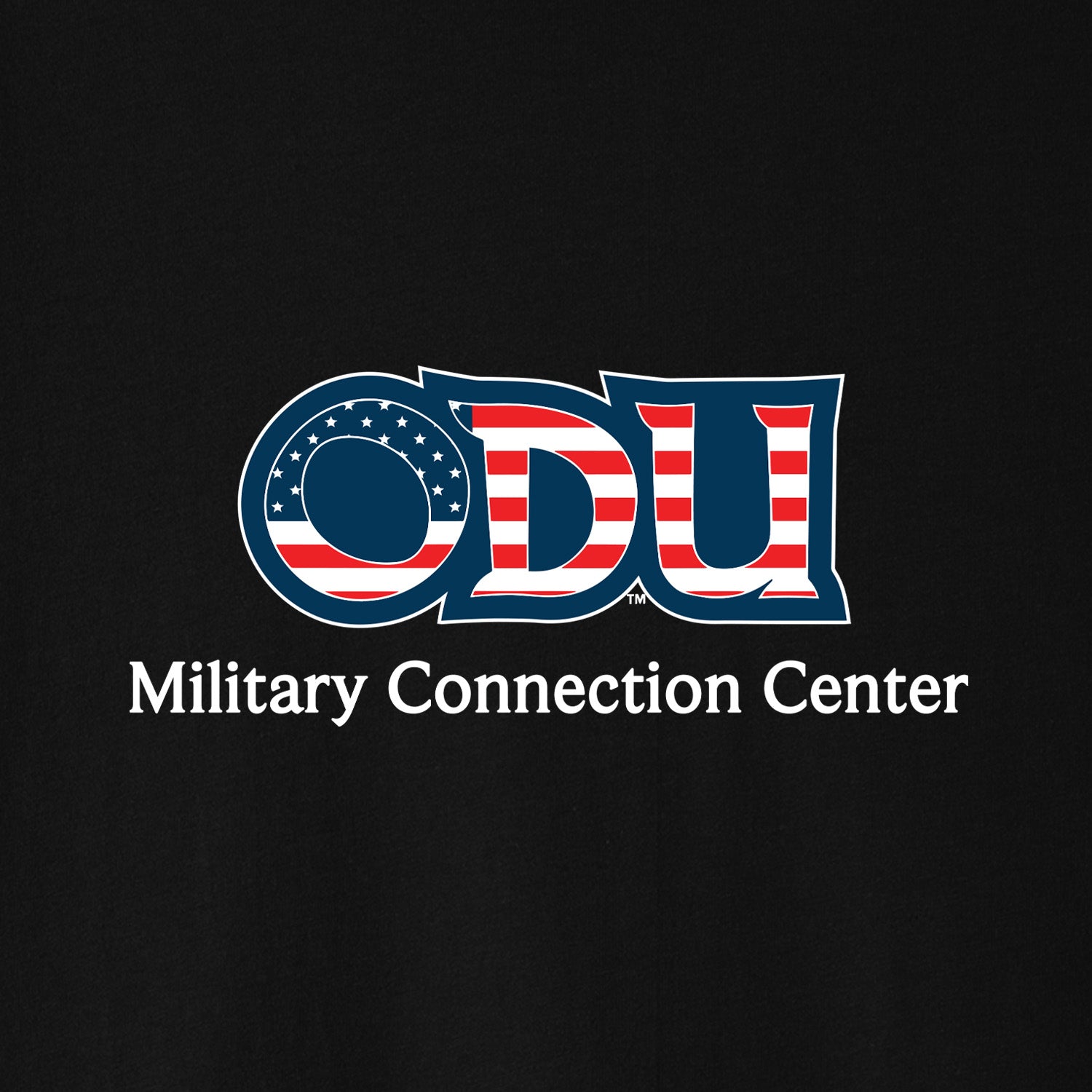 Old Dominion University, ODU Military - Military Connection Center, Unisex Jersey Long Sleeve T-Shirt -Black