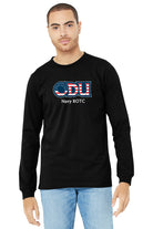 Old Dominion University, ODU Military - Navy ROTC, Unisex Jersey Long Sleeve T-Shirt - Black