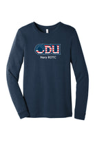 Old Dominion University, ODU Military - Navy ROTC, Unisex Jersey Long Sleeve T-Shirt -Navy