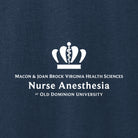 Old Dominion University, Full Logo, Nurse Anesthesia, Unisex Heather CVC Long Sleeve Tee - Navy