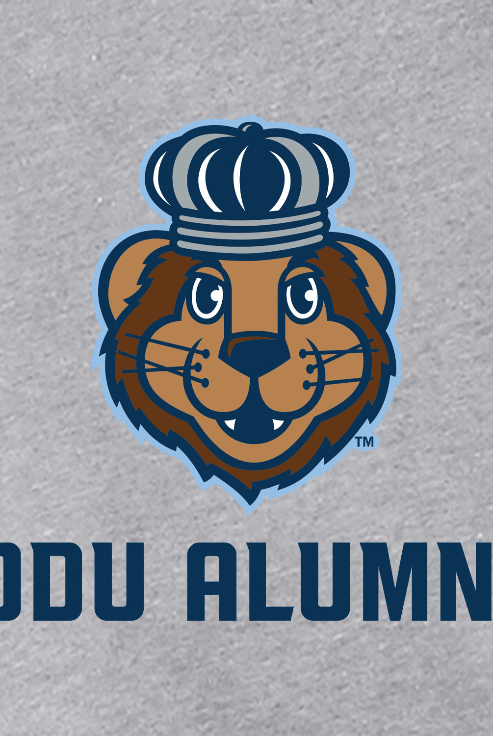 Official, Old Dominion University, Women’s Relaxed Jersey Short Sleeve Alumni T-Shirt - Gray