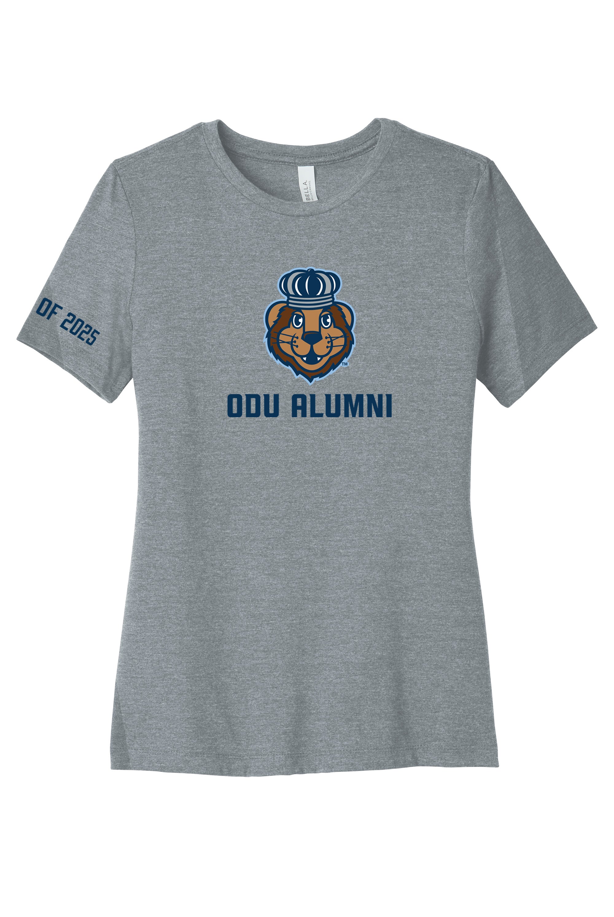 Official, Old Dominion University, Women’s Relaxed Jersey Short Sleeve Alumni T-Shirt - Gray