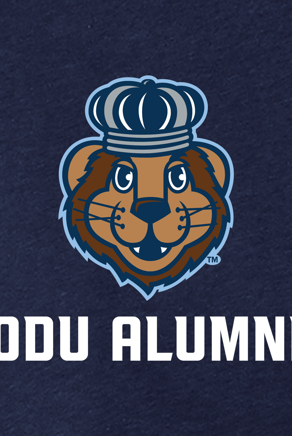 Official, Old Dominion University, Women’s Relaxed Jersey Short Sleeve Alumni T-Shirt - Navy