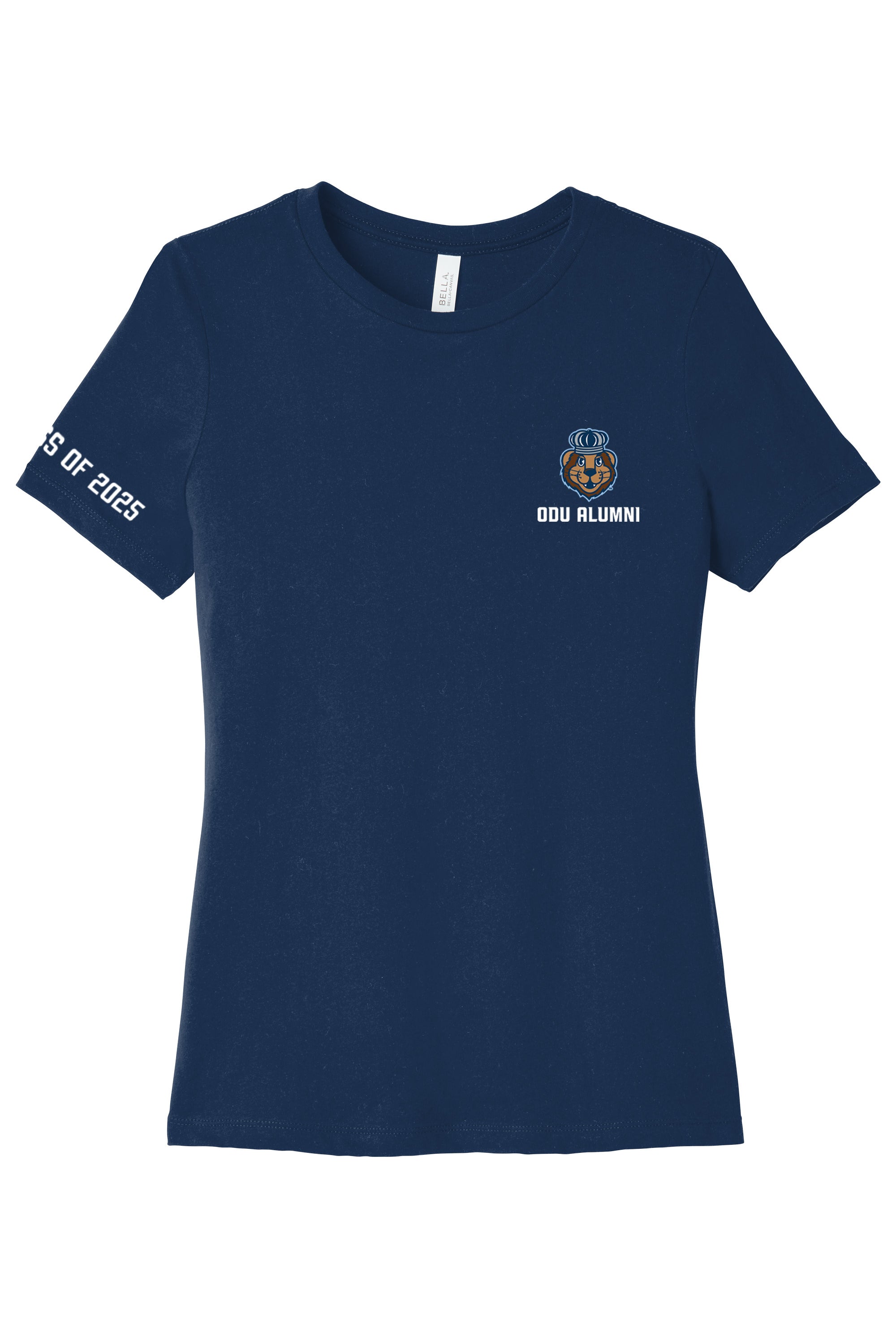 Official, Old Dominion University, Women’s Relaxed Jersey Short Sleeve Alumni T-Shirt - Navy
