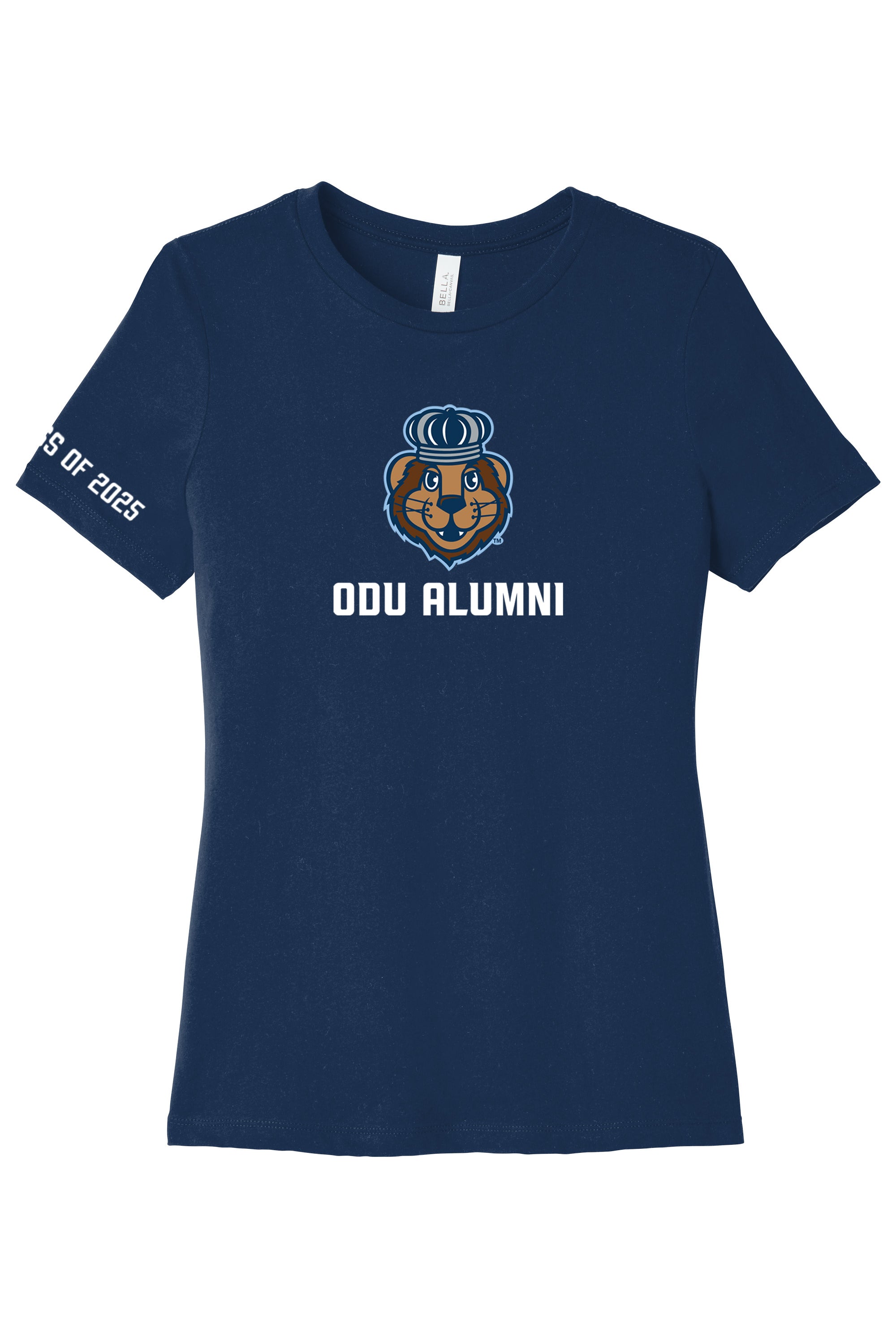 Official, Old Dominion University, Women’s Relaxed Jersey Short Sleeve Alumni T-Shirt - Navy