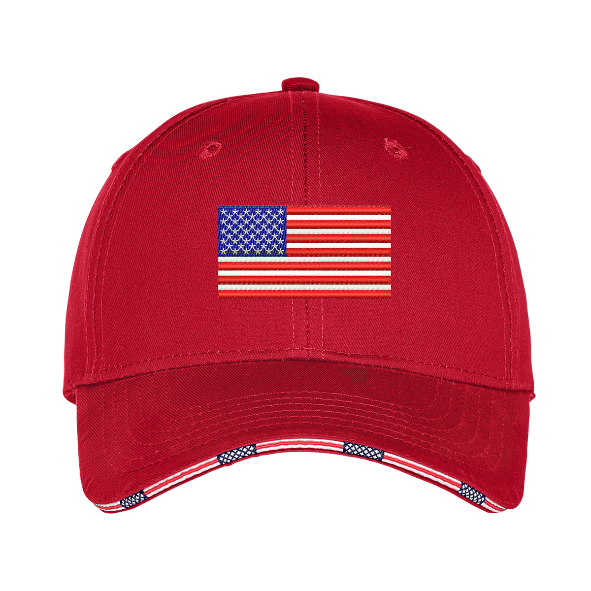 Old Dominion University, U.S. Flag, Americana Flag Sandwich Cap - red