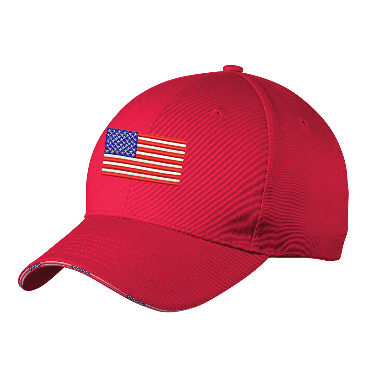 Old Dominion University, U.S. Flag, Americana Flag Sandwich Cap - red
