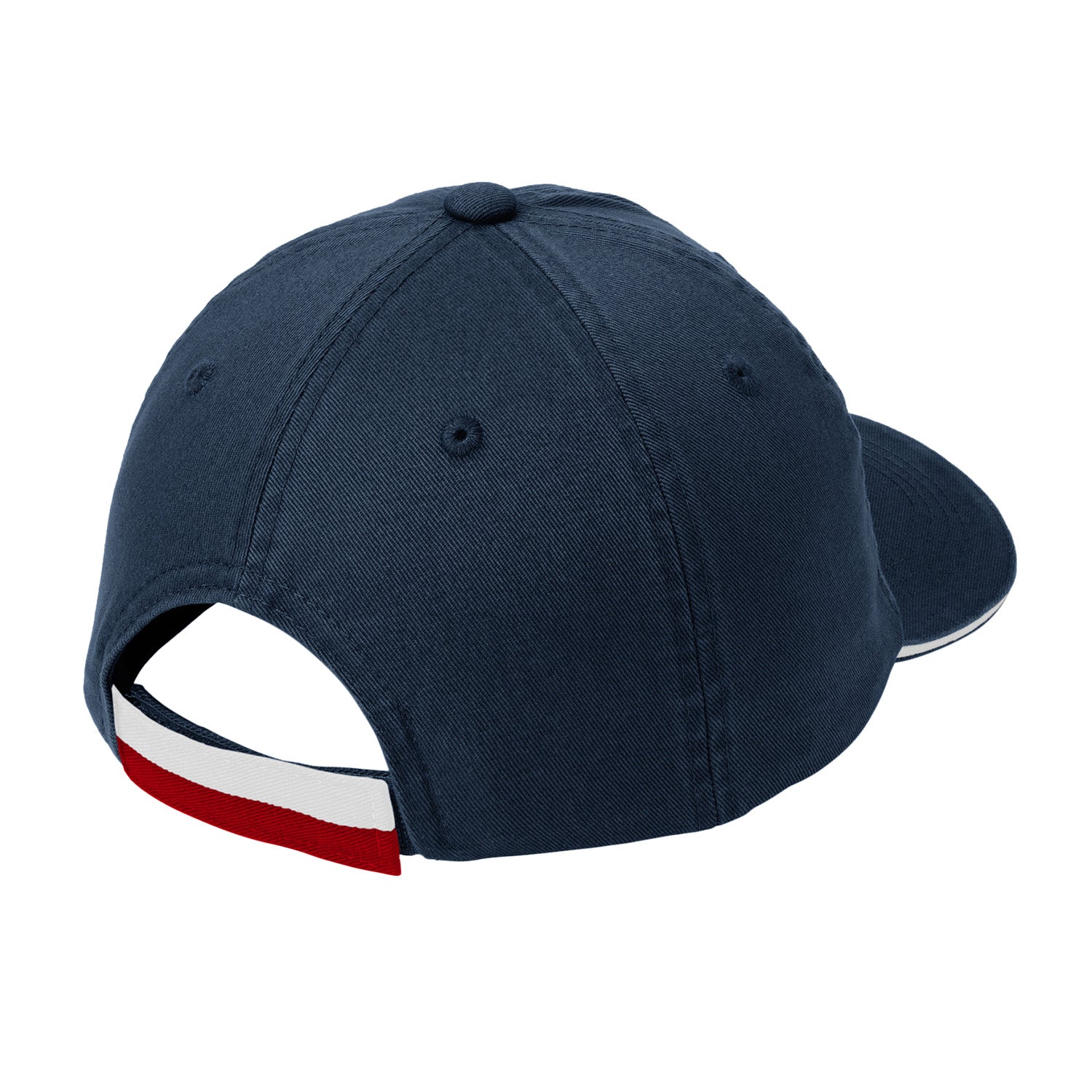 Old Dominion University, ODU Military - Military Logo, Sandwich Bill Cap with Striped Closure -Navy