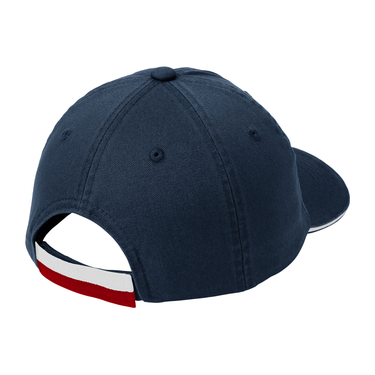 Old Dominion University, U.S. Flag, Sandwich Bill Cap with Striped Closure - Navy