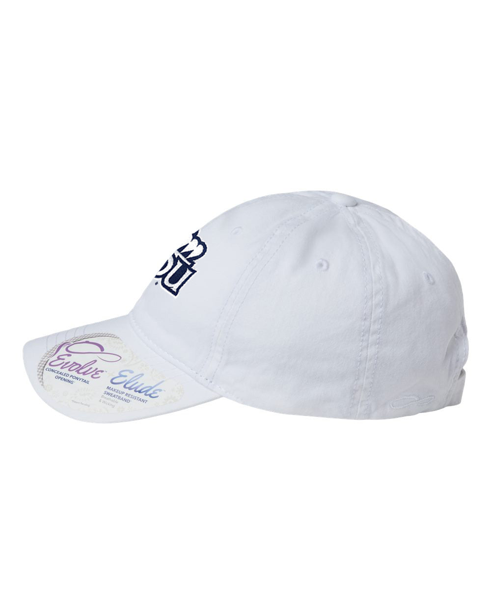 Old Dominion University, ODU Crown, Women's Pigment-Dyed with Fashion Undervisor Cap White