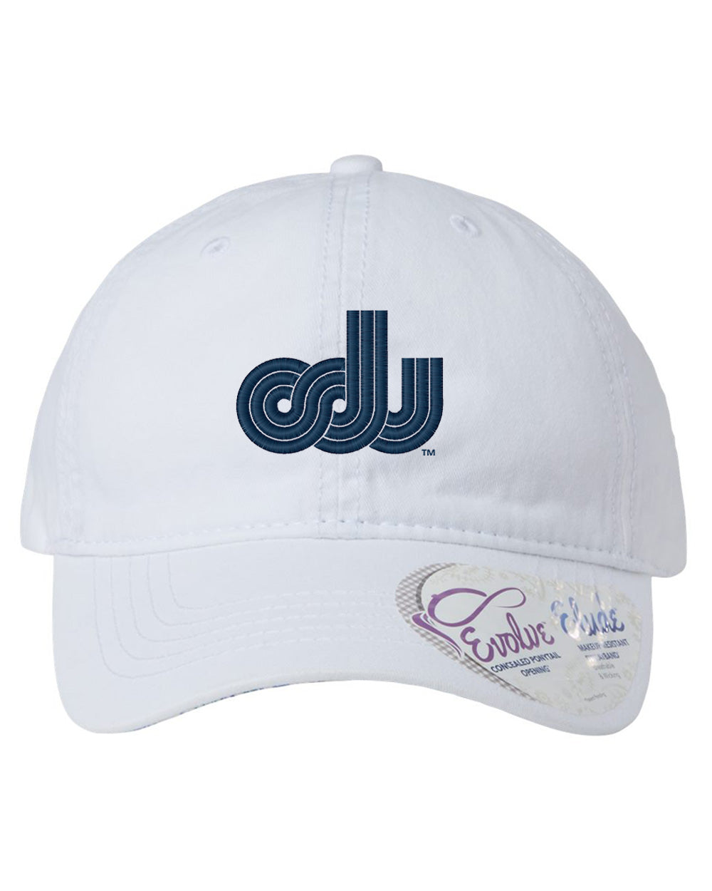 Old Dominion University, ODU Vintage, Women's Pigment-Dyed with Fashion Undervisor Cap White