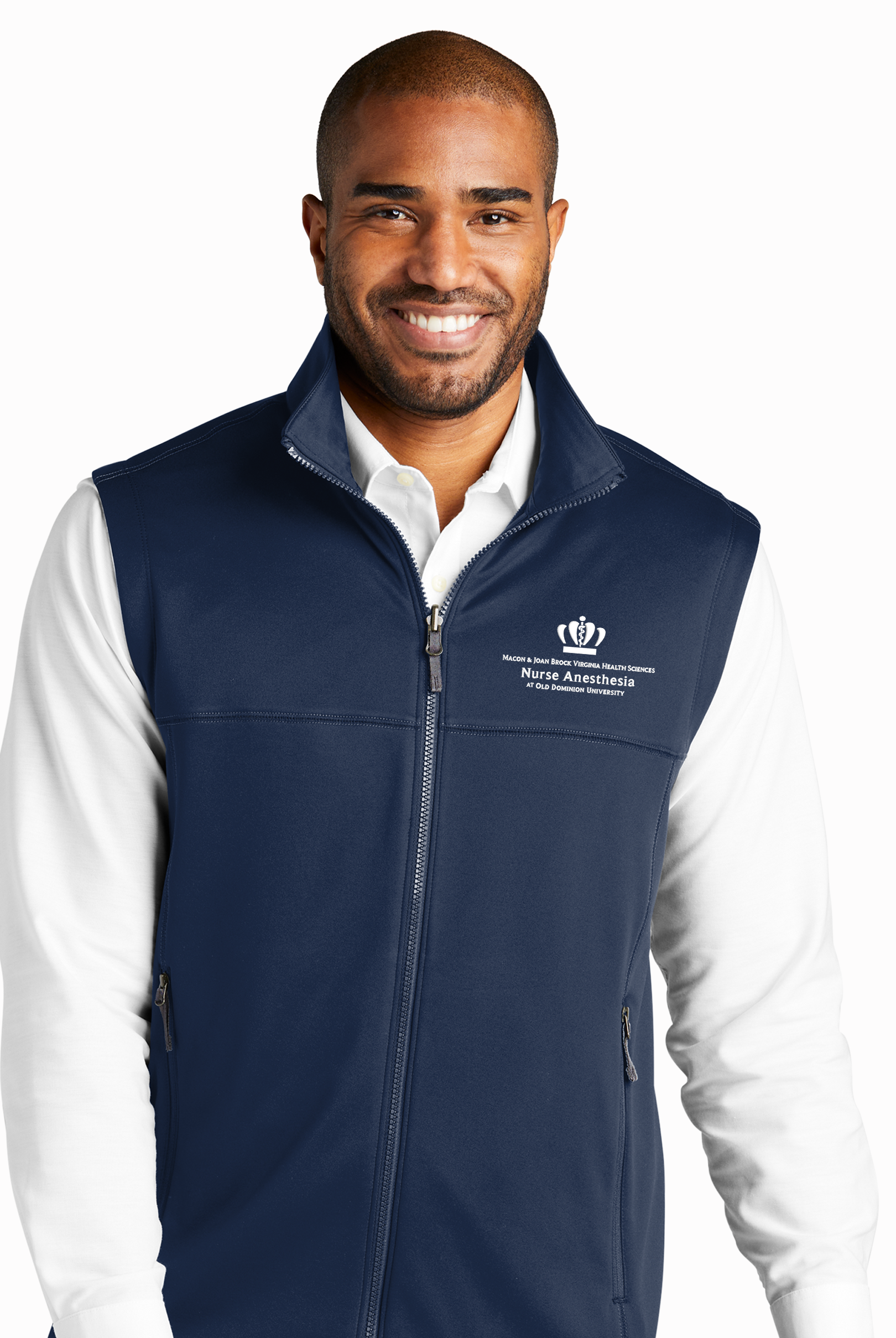 Old Dominion University, ODU, Port Authority® Collective Smooth Fleece Vest - Navy