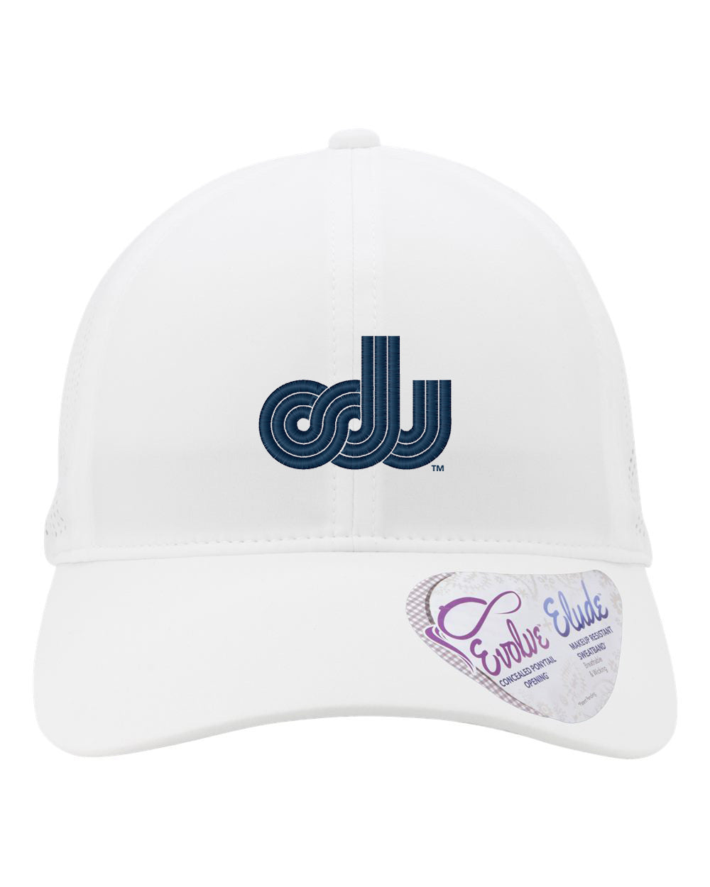 Old Dominion University, Vintage, Women's Perforated Performance Cap White