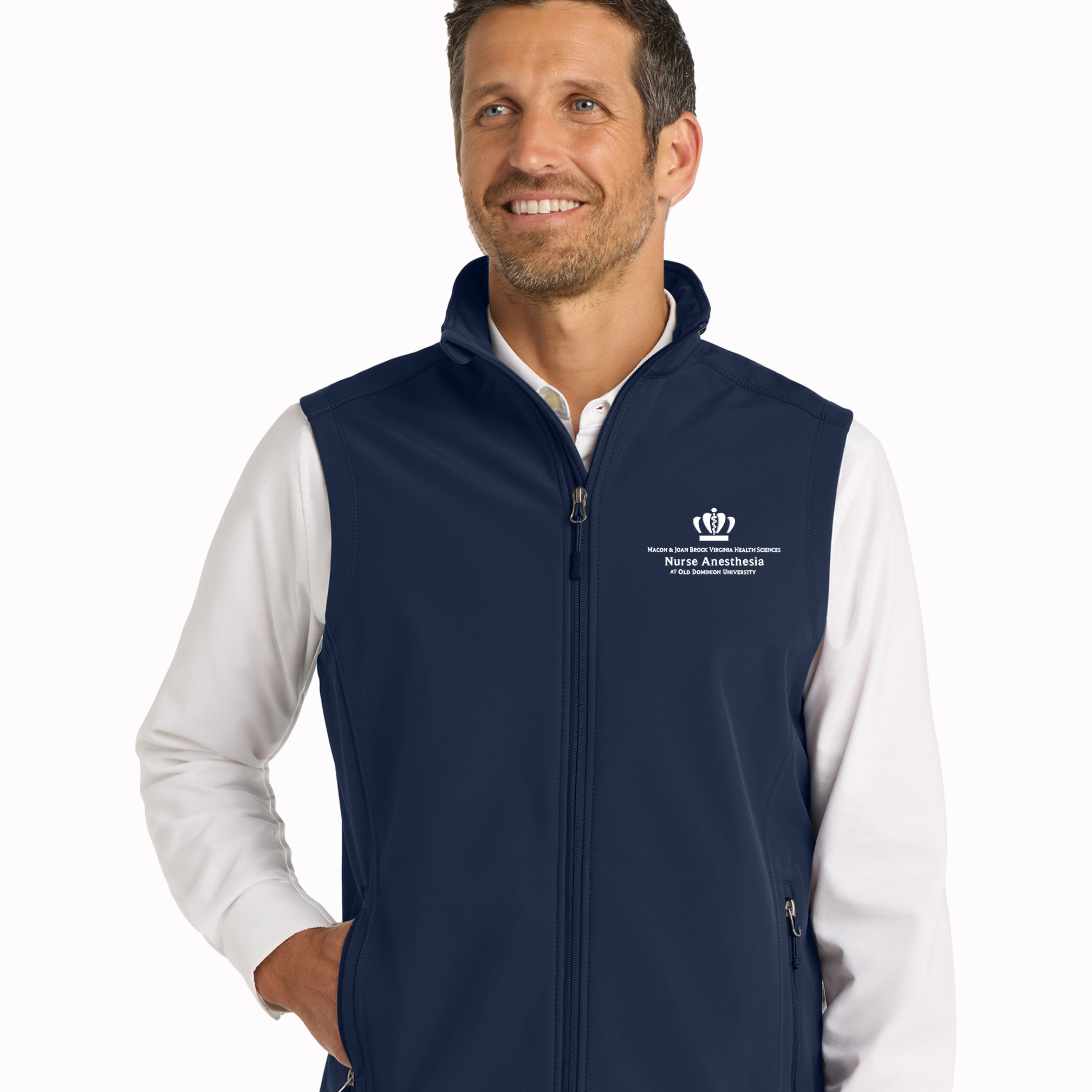 Old Dominion University, Port Authority® Core Soft Shell Vest - Navy