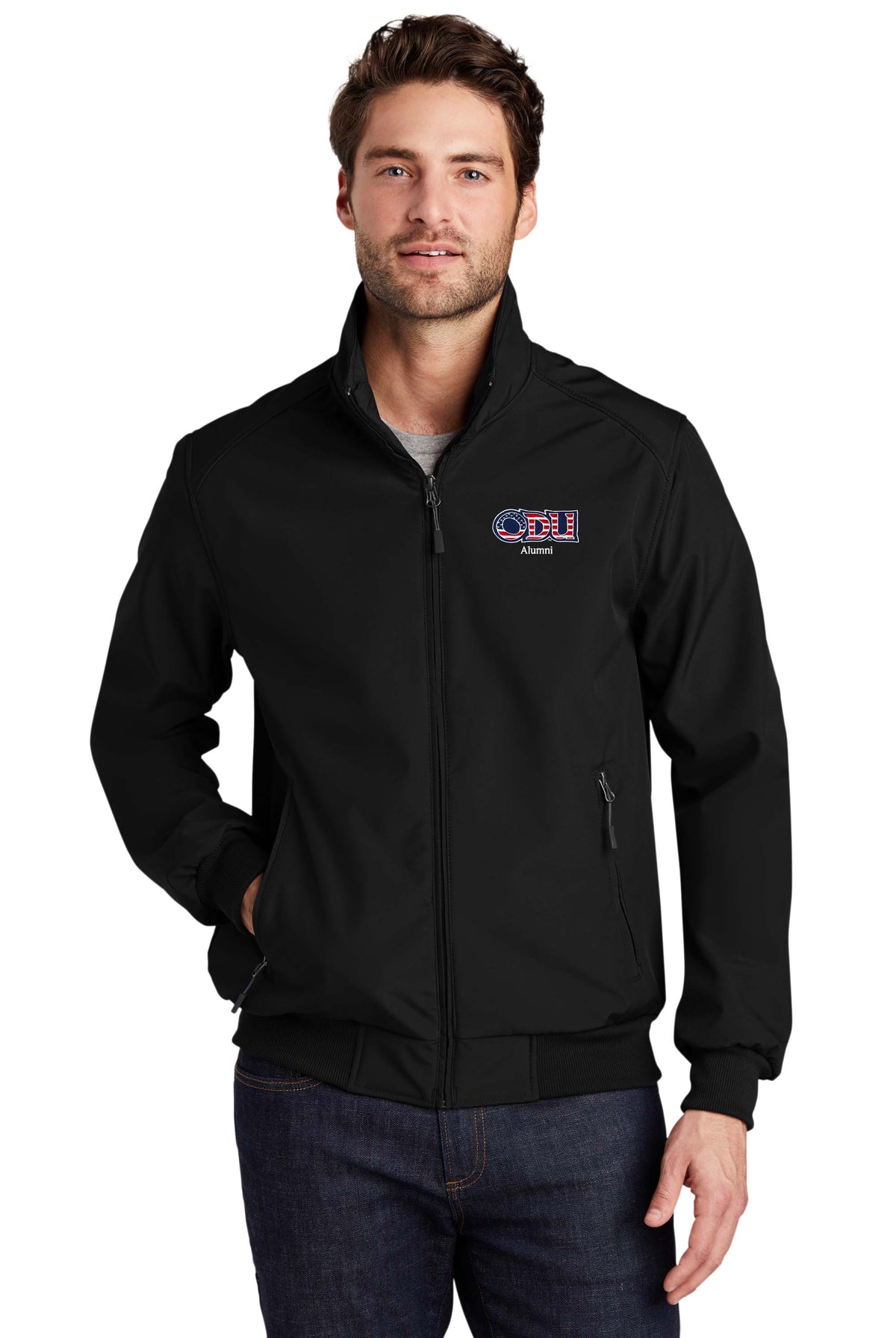 Old Dominion University, ODU Military - Alumni , Port Authority® Soft Shell Bomber Jacket - Black