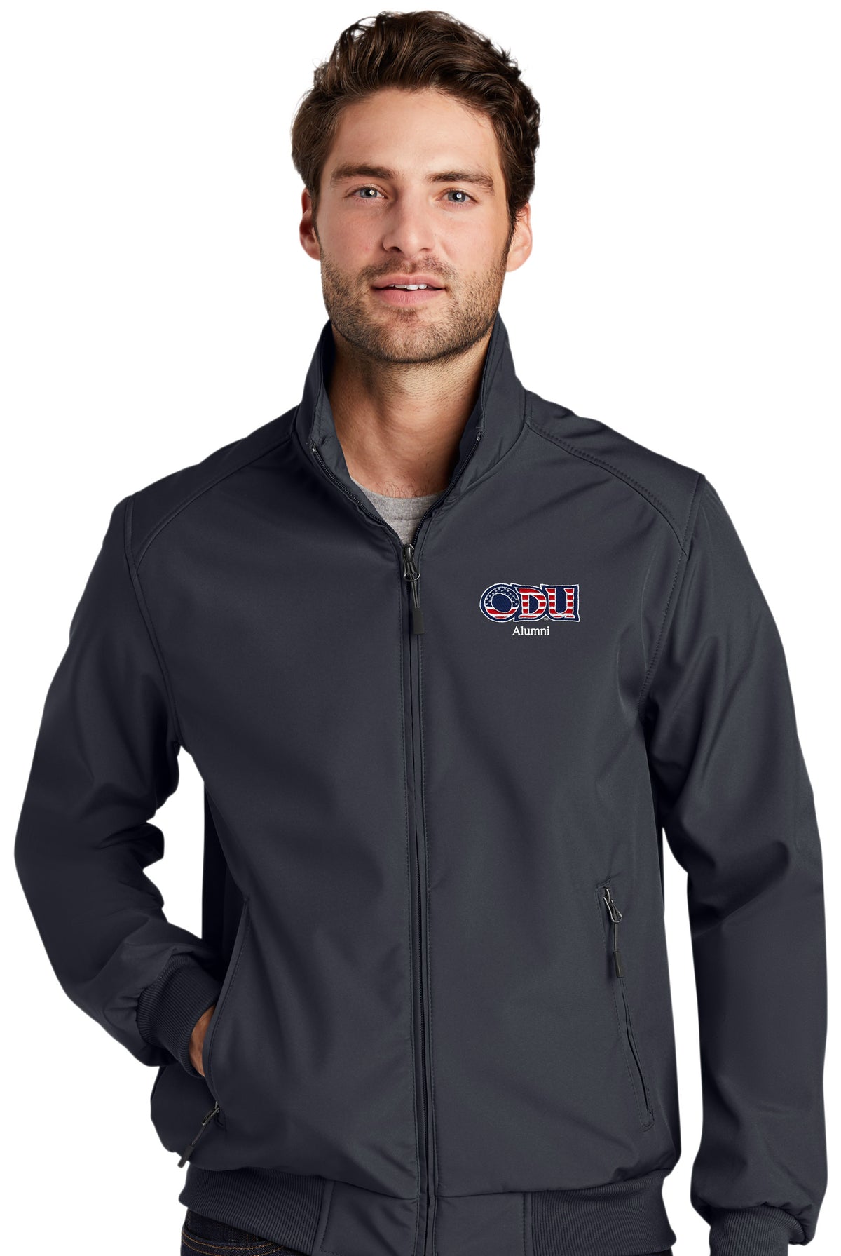 Old Dominion University, ODU Military - Alumni , Port Authority® Soft Shell Bomber Jacket - Black
