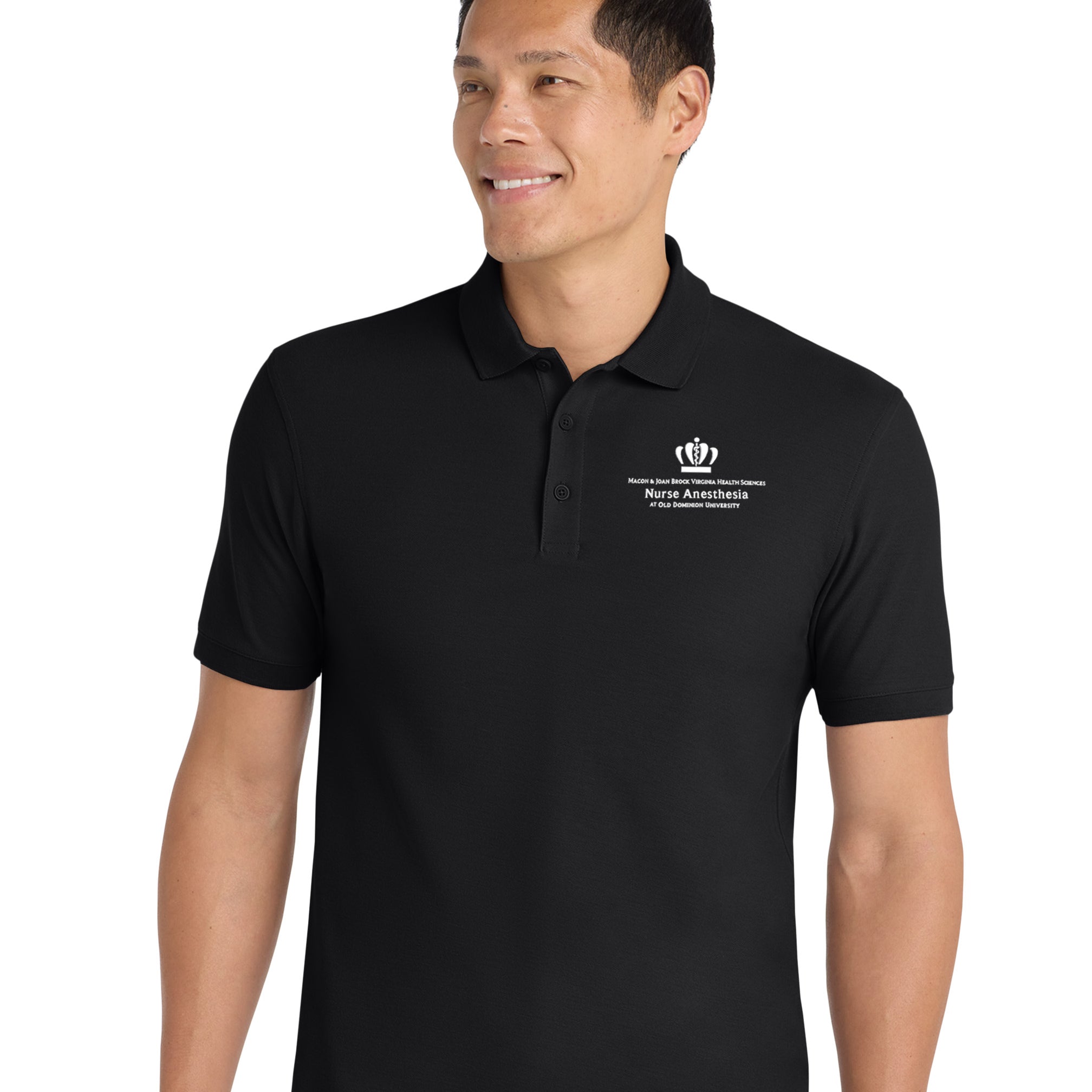 Old Dominion University, Nurse Anesthesia, Core Classic Pique Polo - Navy - Black