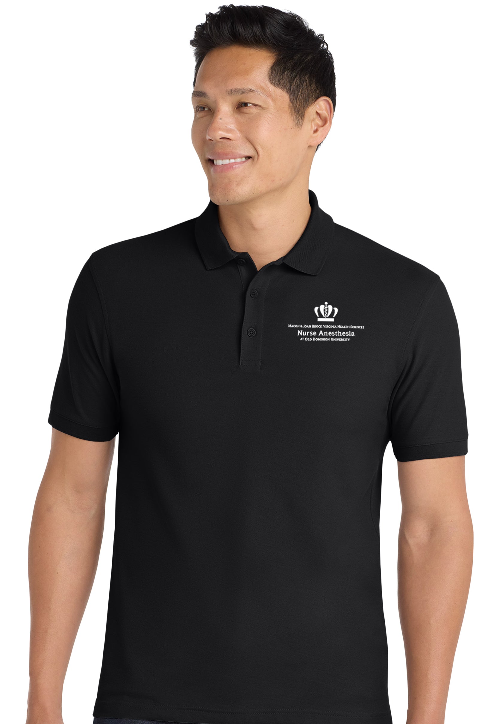 Old Dominion University, Nurse Anesthesia, Core Classic Pique Polo - Navy - Black